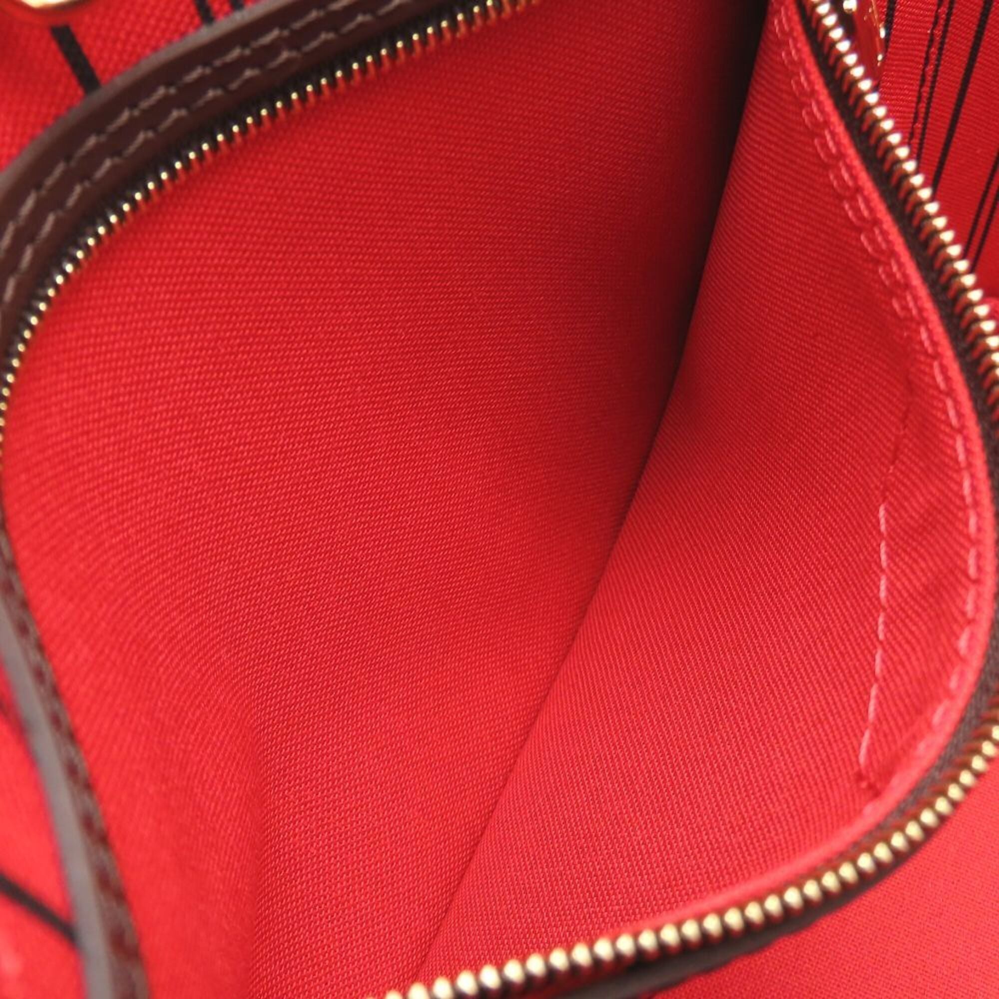Louis Vuitton Ebene Damier Canvas Pouch Tote Bag (Pre-Owned)