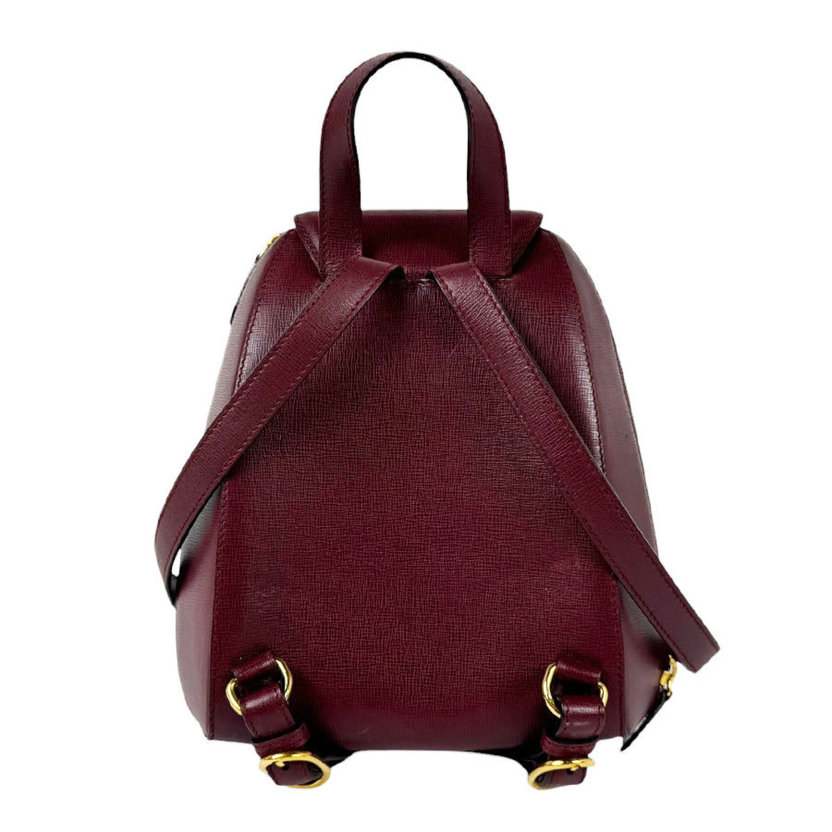 Cartier Burgundy Leather Backpack (Pre-Owned)