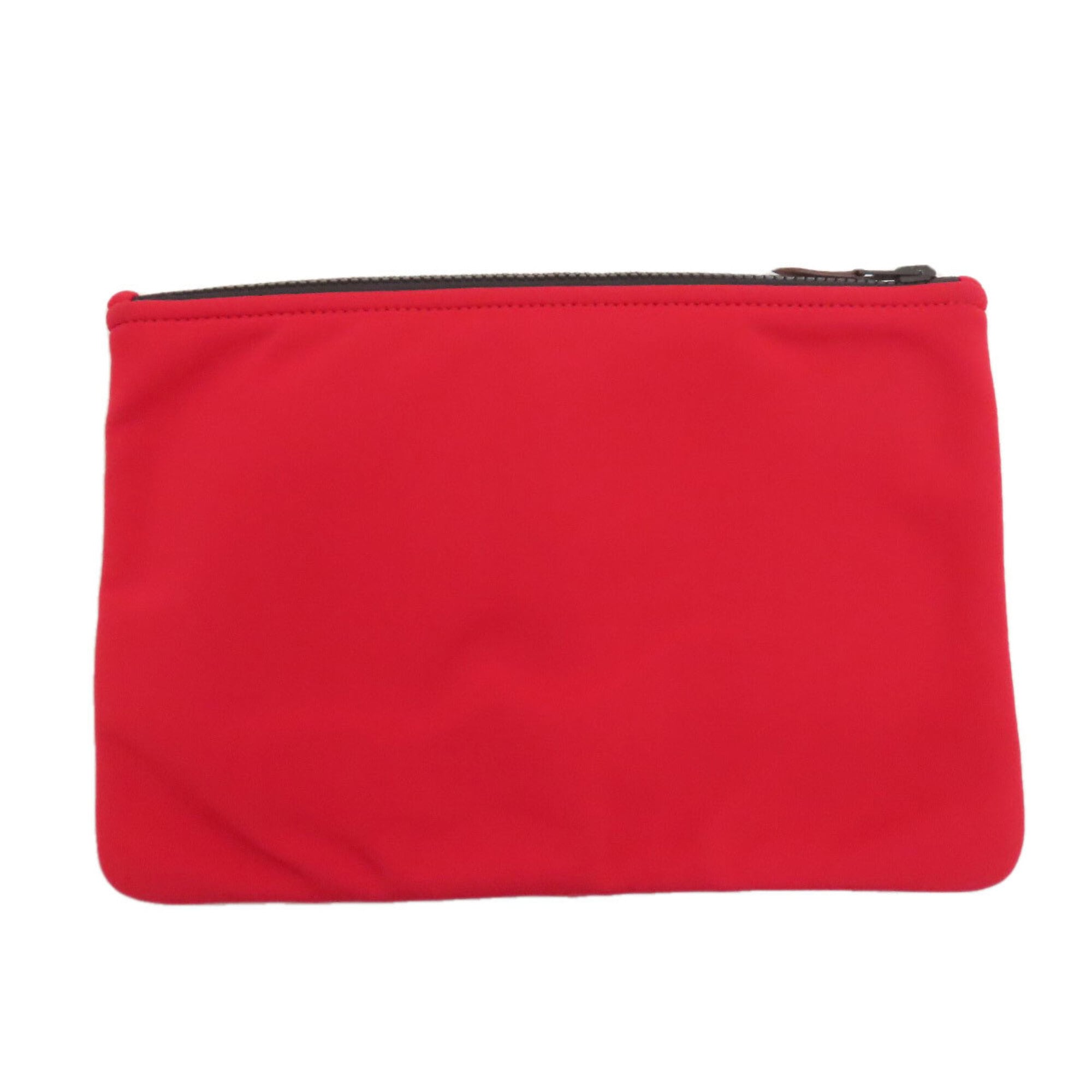 Hermes Red Color Polyamide Pouch (Pre-Owned)