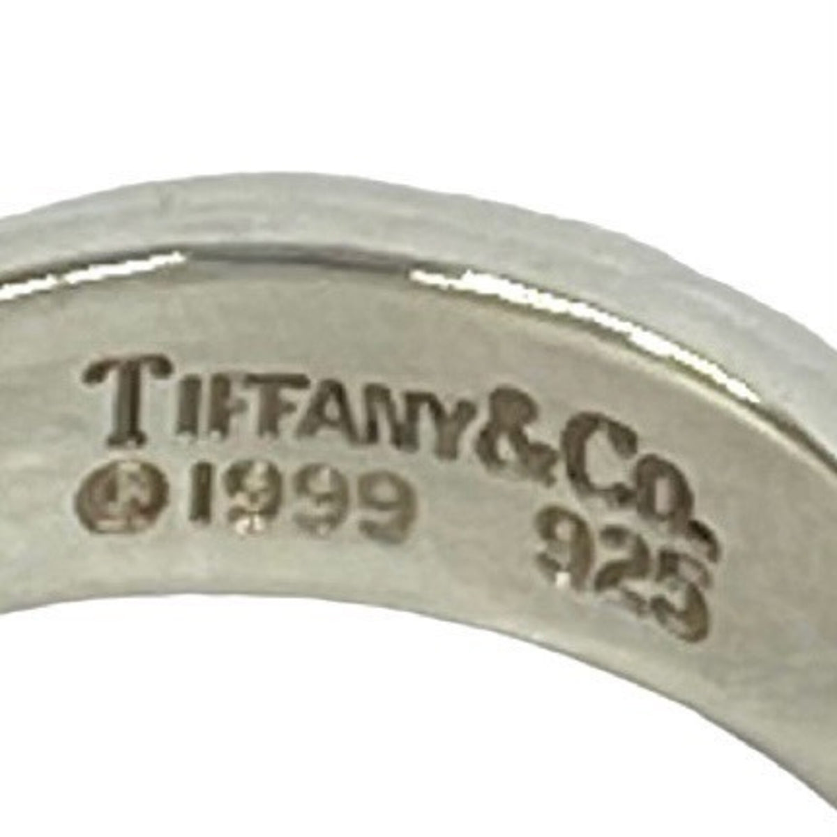Tiffany Silver Silver 925 Band Ring (Pre-Owned)