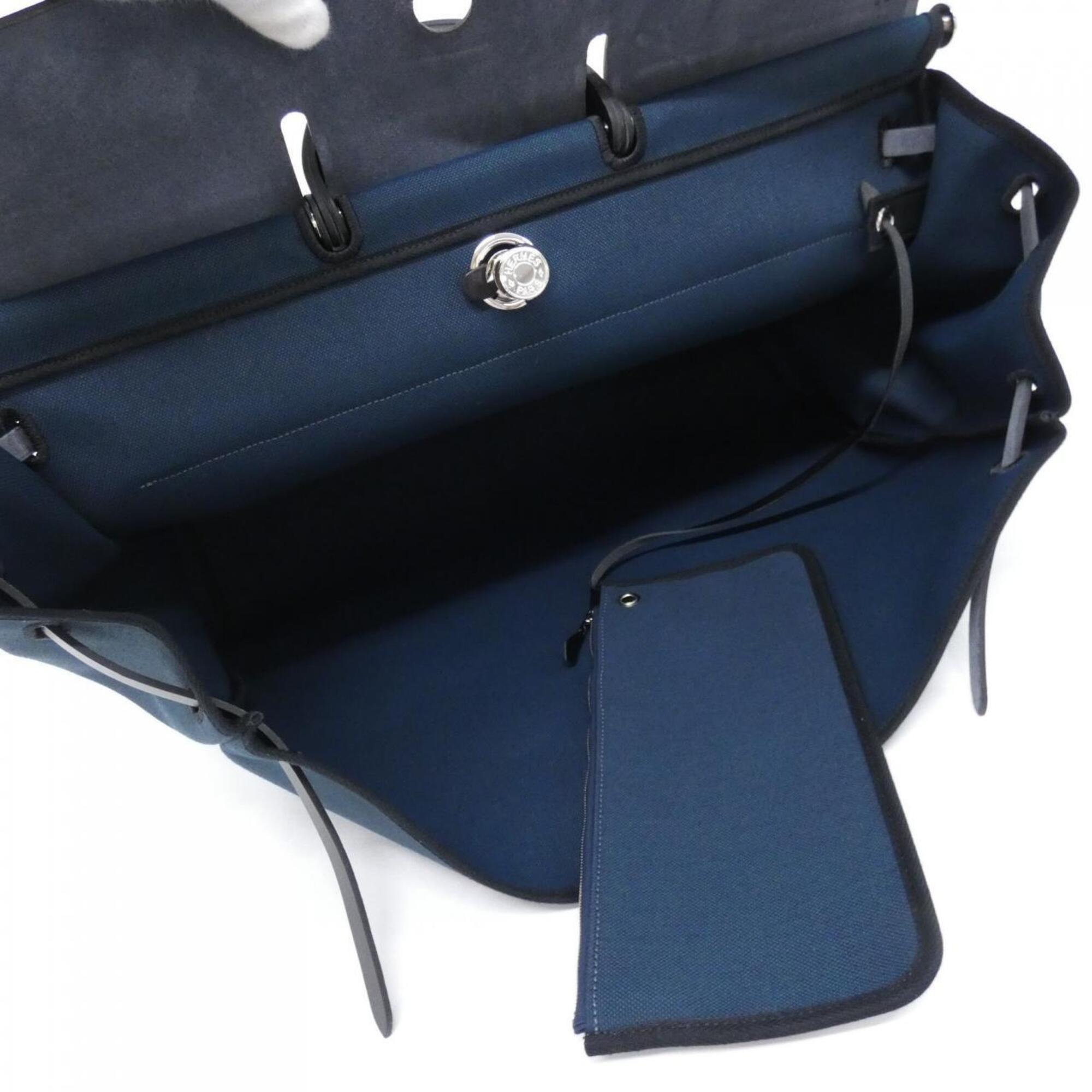 Hermes Black Blue Handbag Pouch (Pre-Owned)
