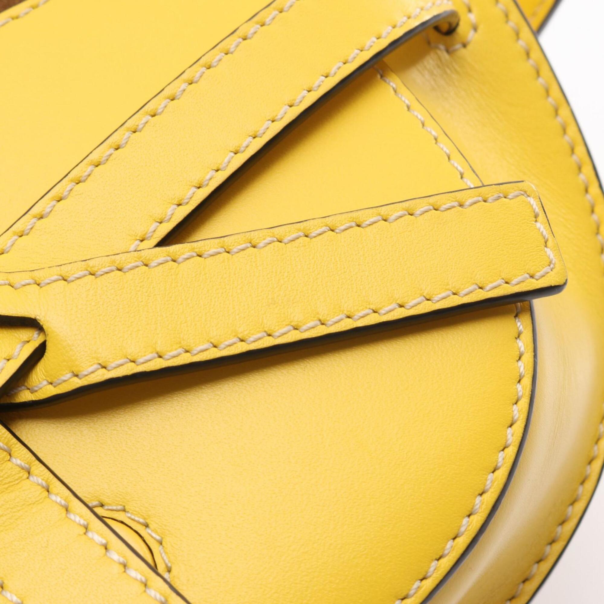Loewe Yellow Leather Fanny Pack Handbag Sling Bag (Pre-Owned)