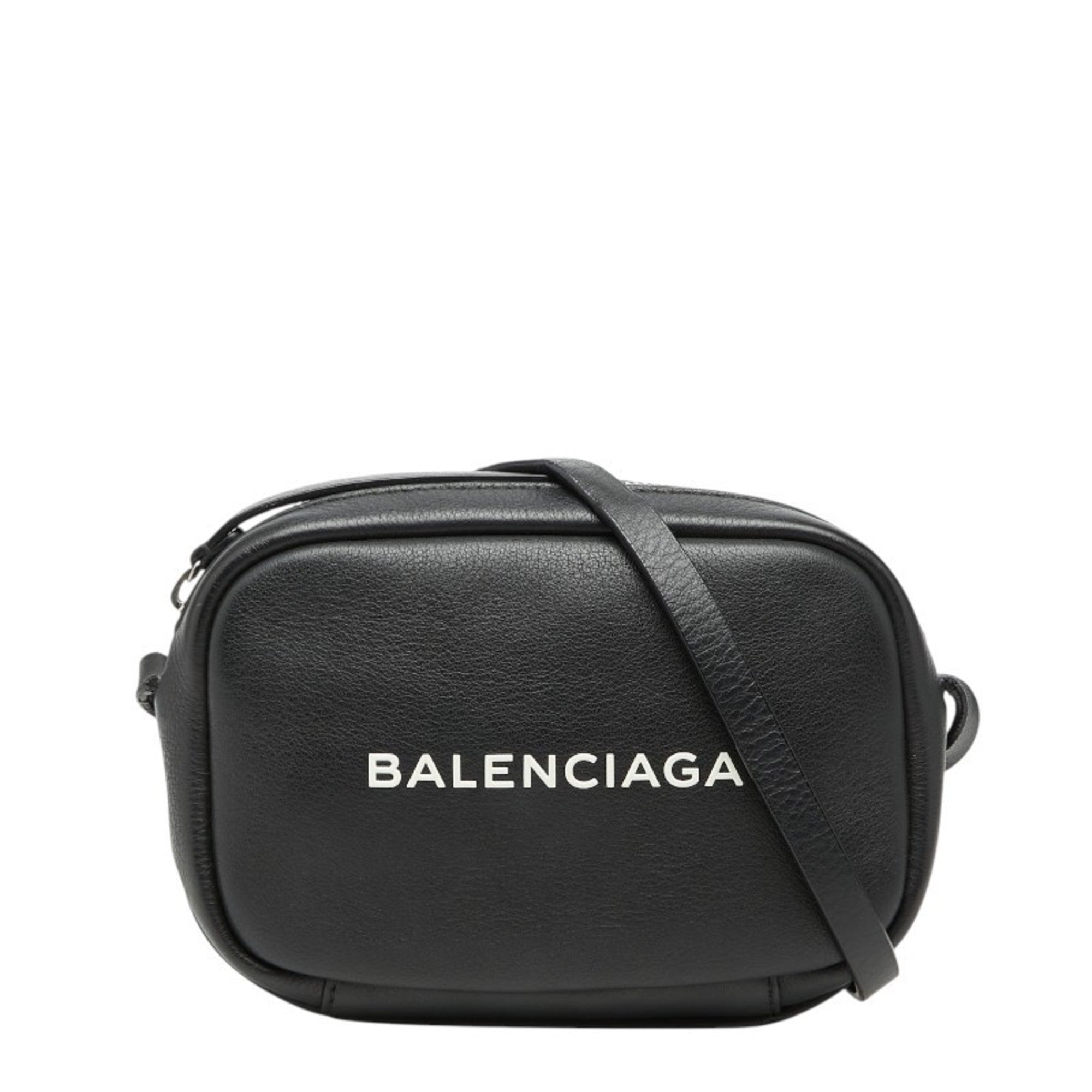 Balenciaga Black Leather Shoulder Bag (Pre-Owned)