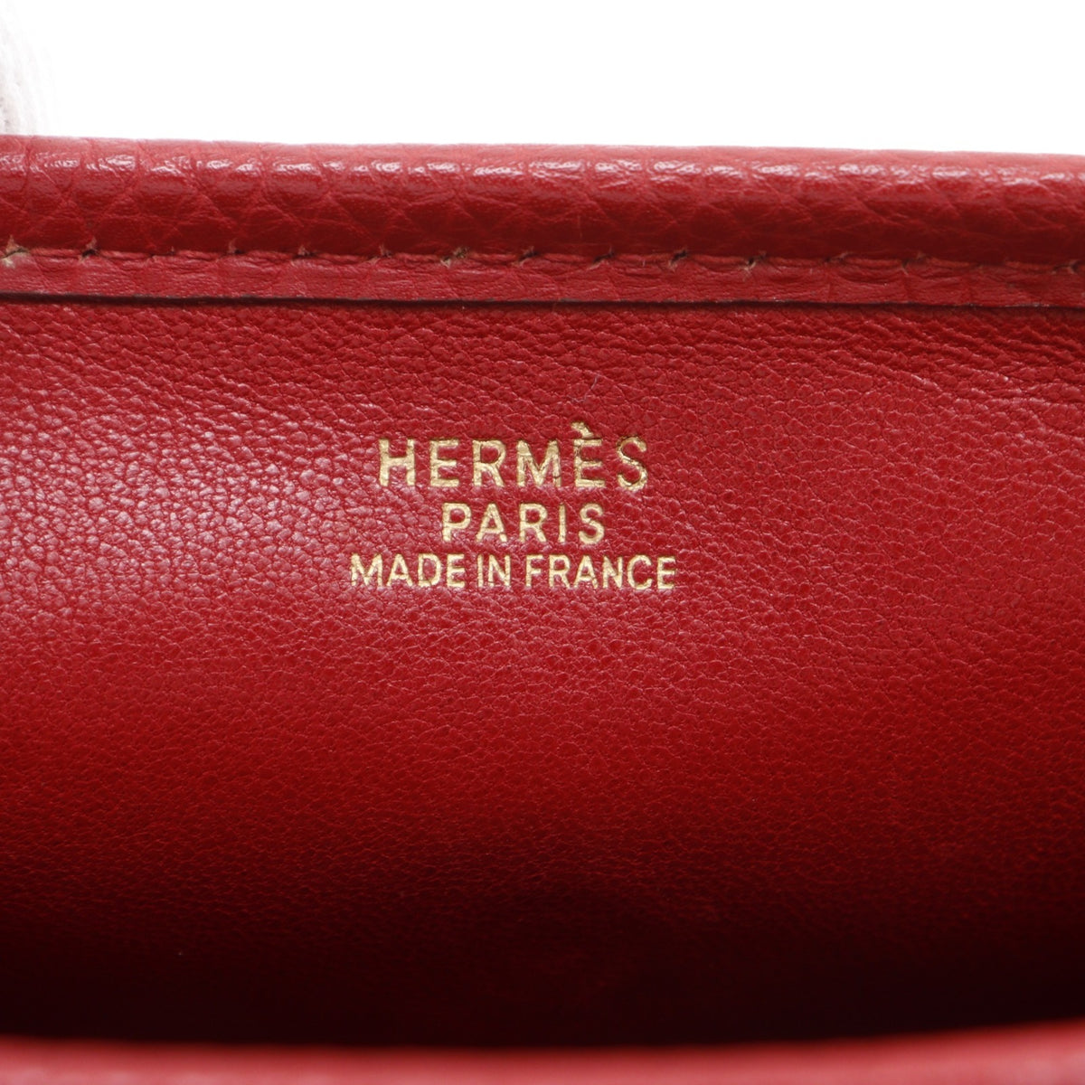 Hermes Evelyne Red Color Vibrato Leather Shoulder Bag (Pre-Owned)