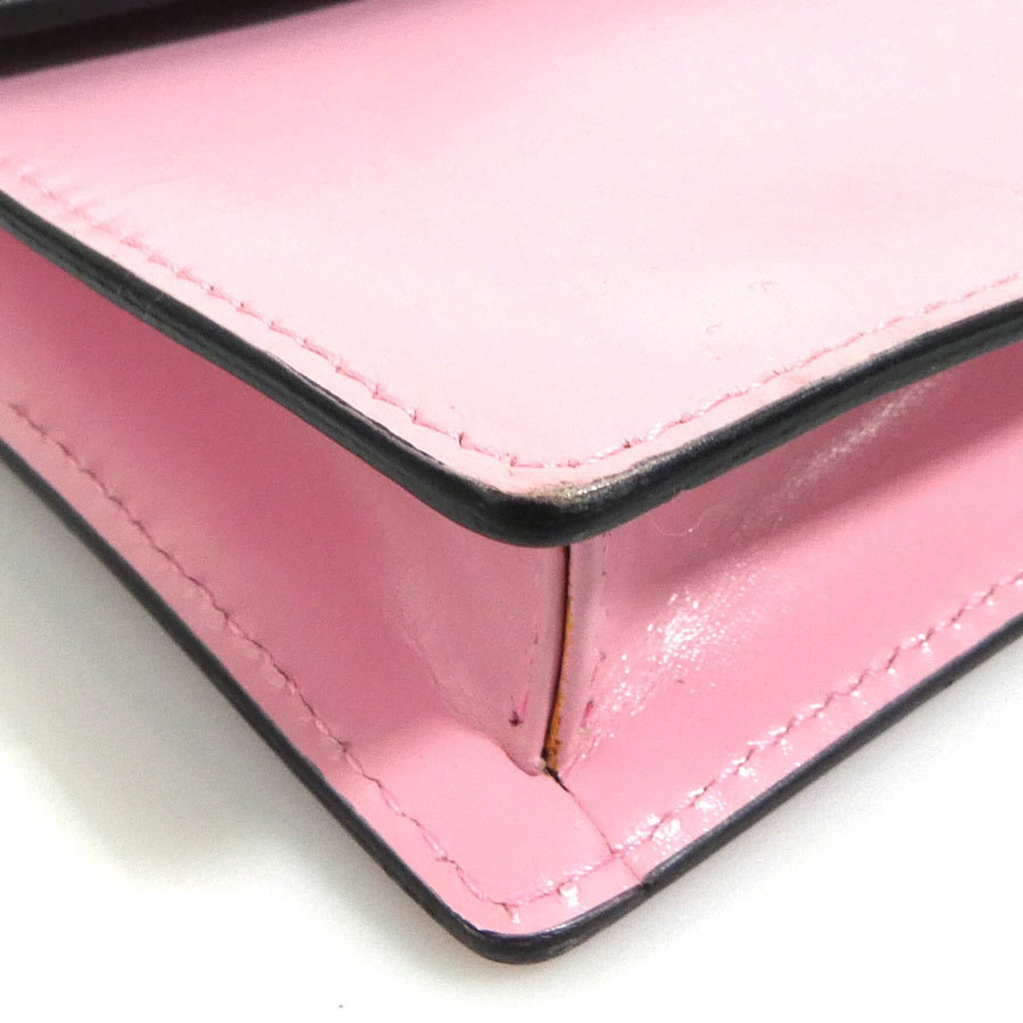Prada Pink Leather Pochette (Pre-Owned)