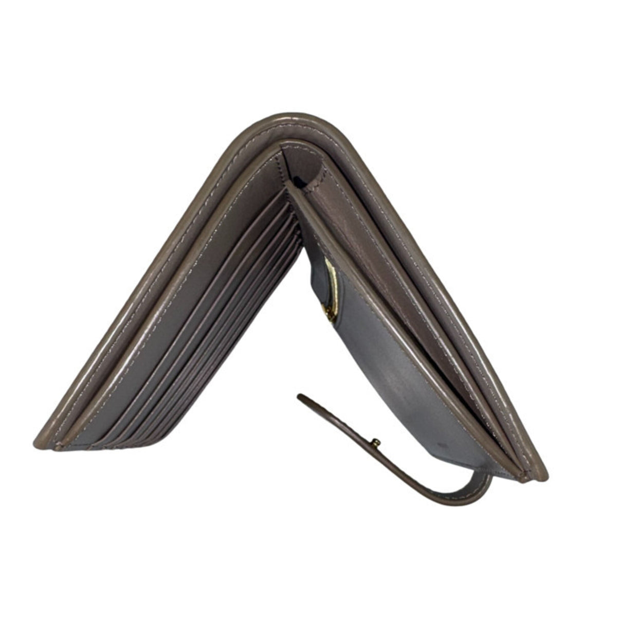 Celine Grayish Leather Wallet (Bi-Fold) (Pre-Owned)