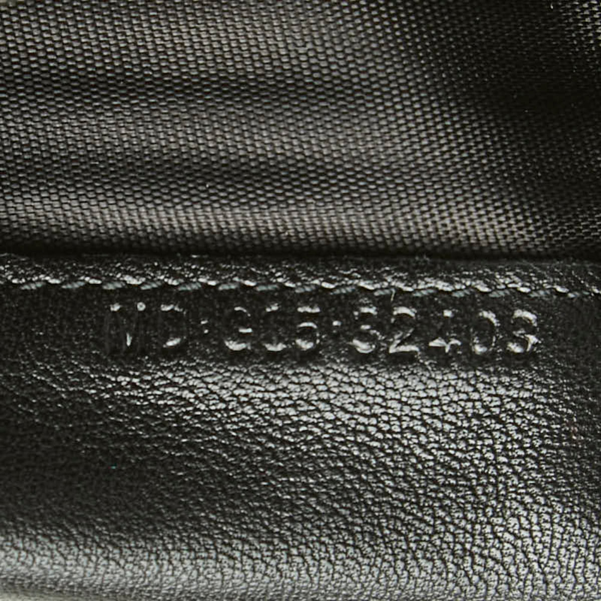 Bvlgari Gold Black Leather Long Wallet (Bi-Fold) (Pre-Owned)