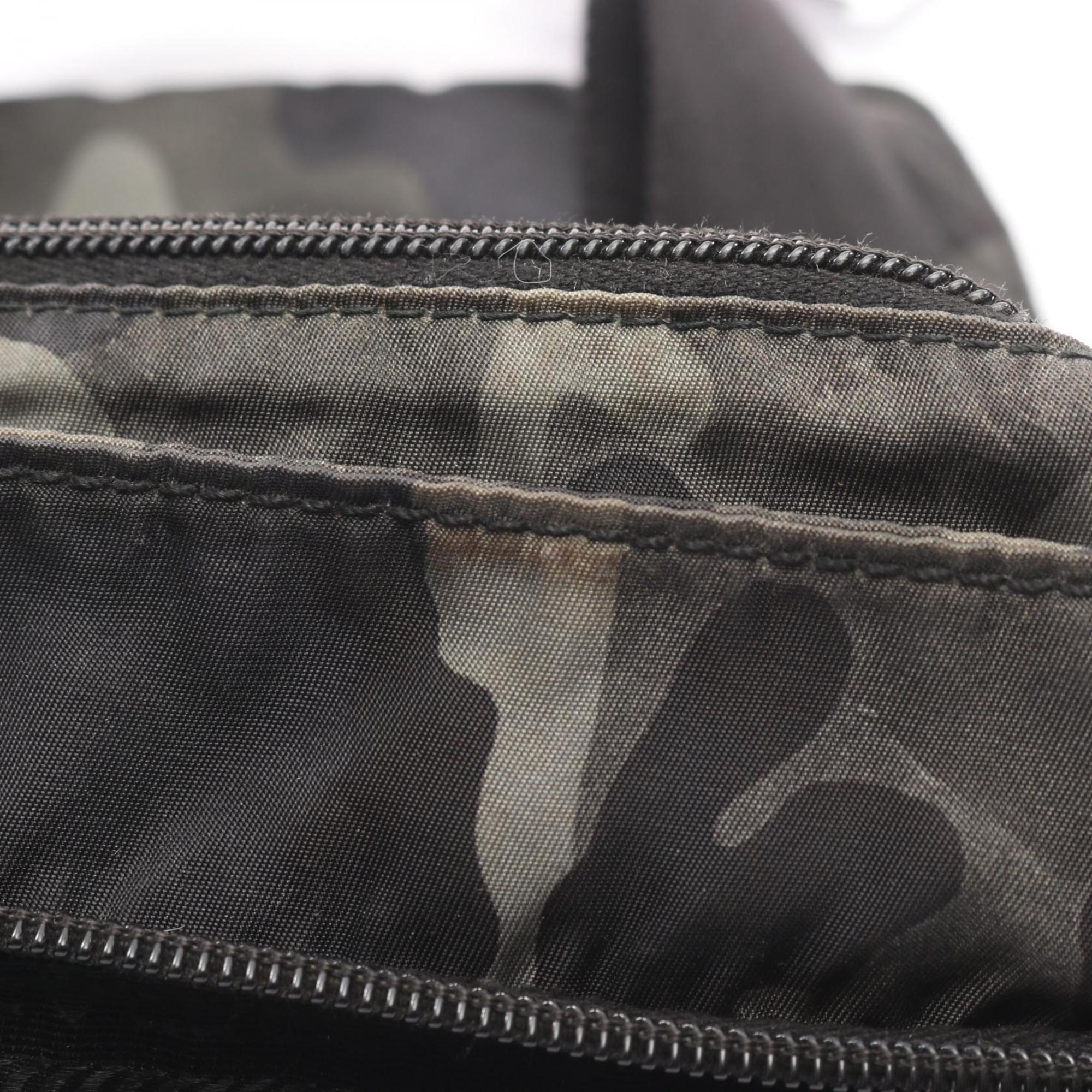 Prada Green Multi-Color Nylon Shoulder Bag (Pre-Owned)