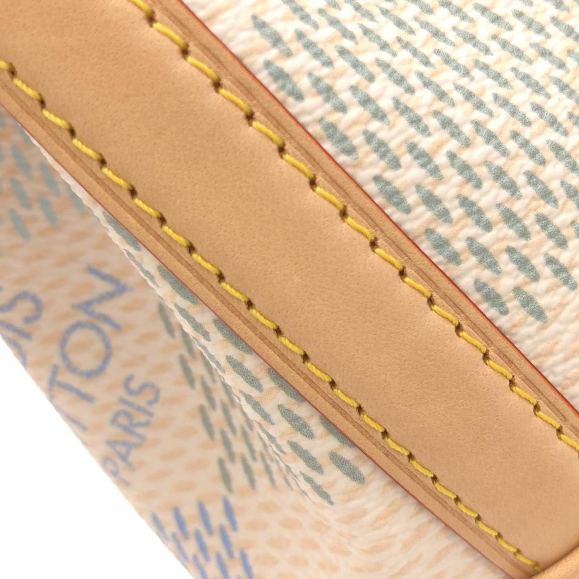 Louis Vuitton Beige Pistache Yellow Coated Canvas Shoulder Bag (Pre-Owned)