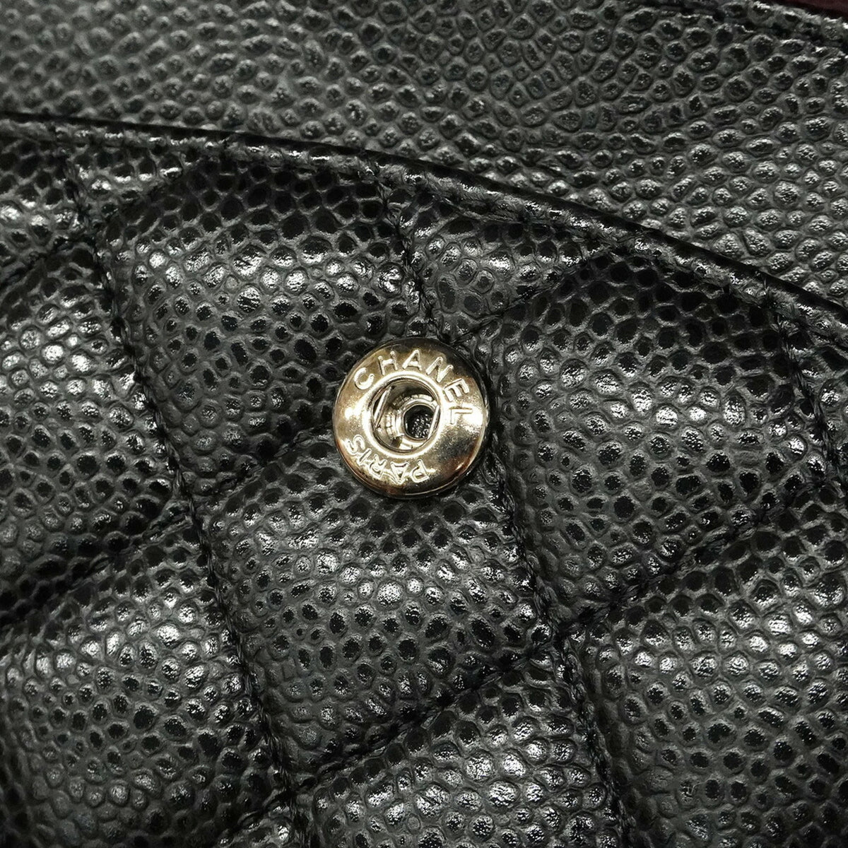 Chanel Black Grained Calfskin Shoulder Bag (Pre-Owned)
