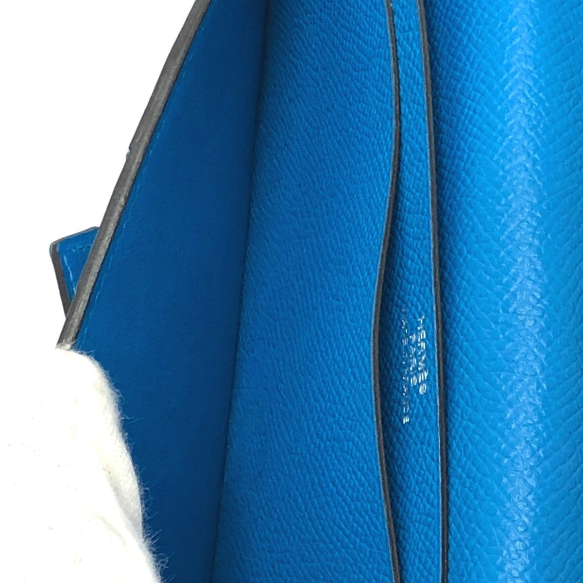 Hermes Blue Epsom Leather Long Wallet (Bi-Fold) (Pre-Owned)