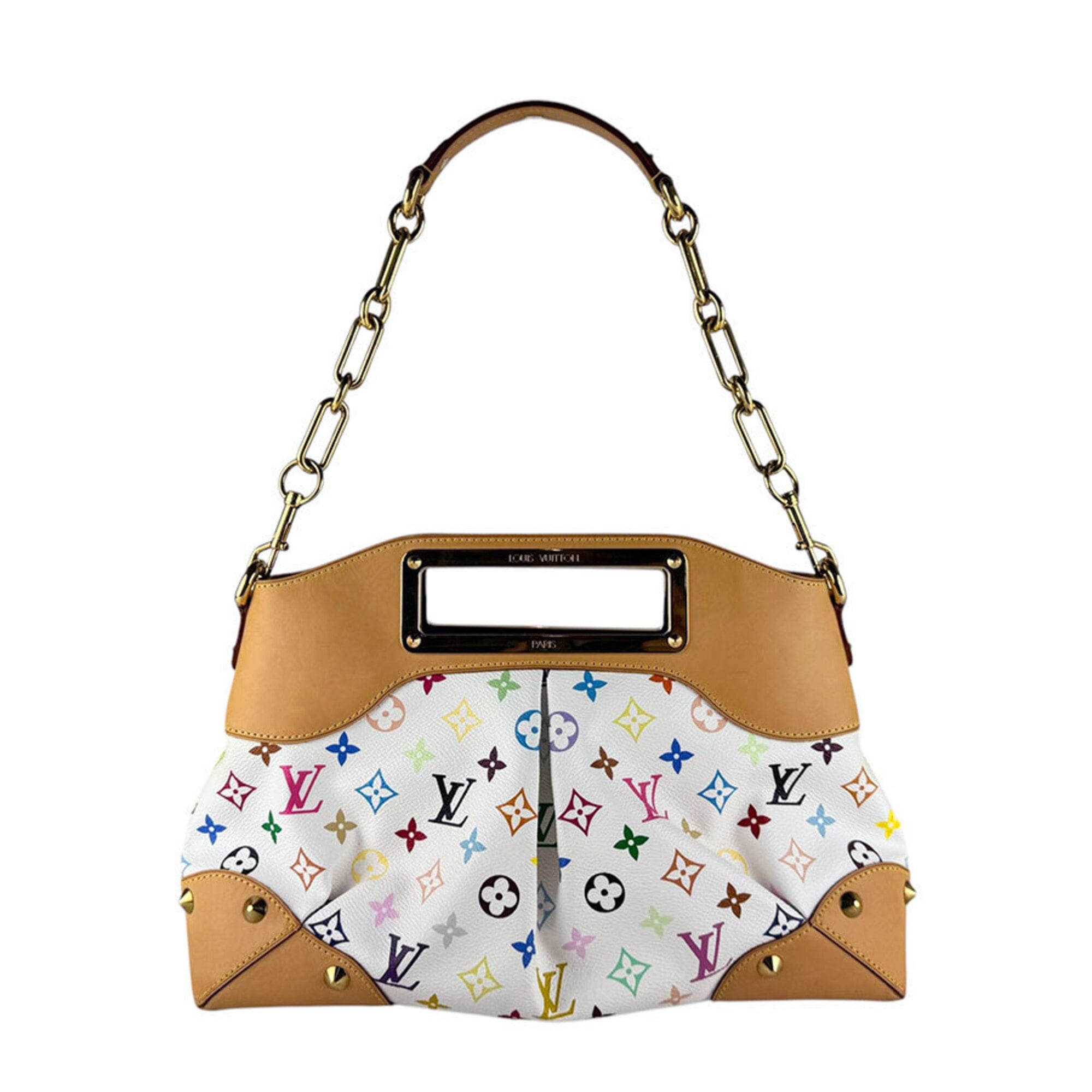Louis Vuitton Blanc Multi-Color Monogram Multicolore Handbag Shoulder Bag (Pre-Owned)