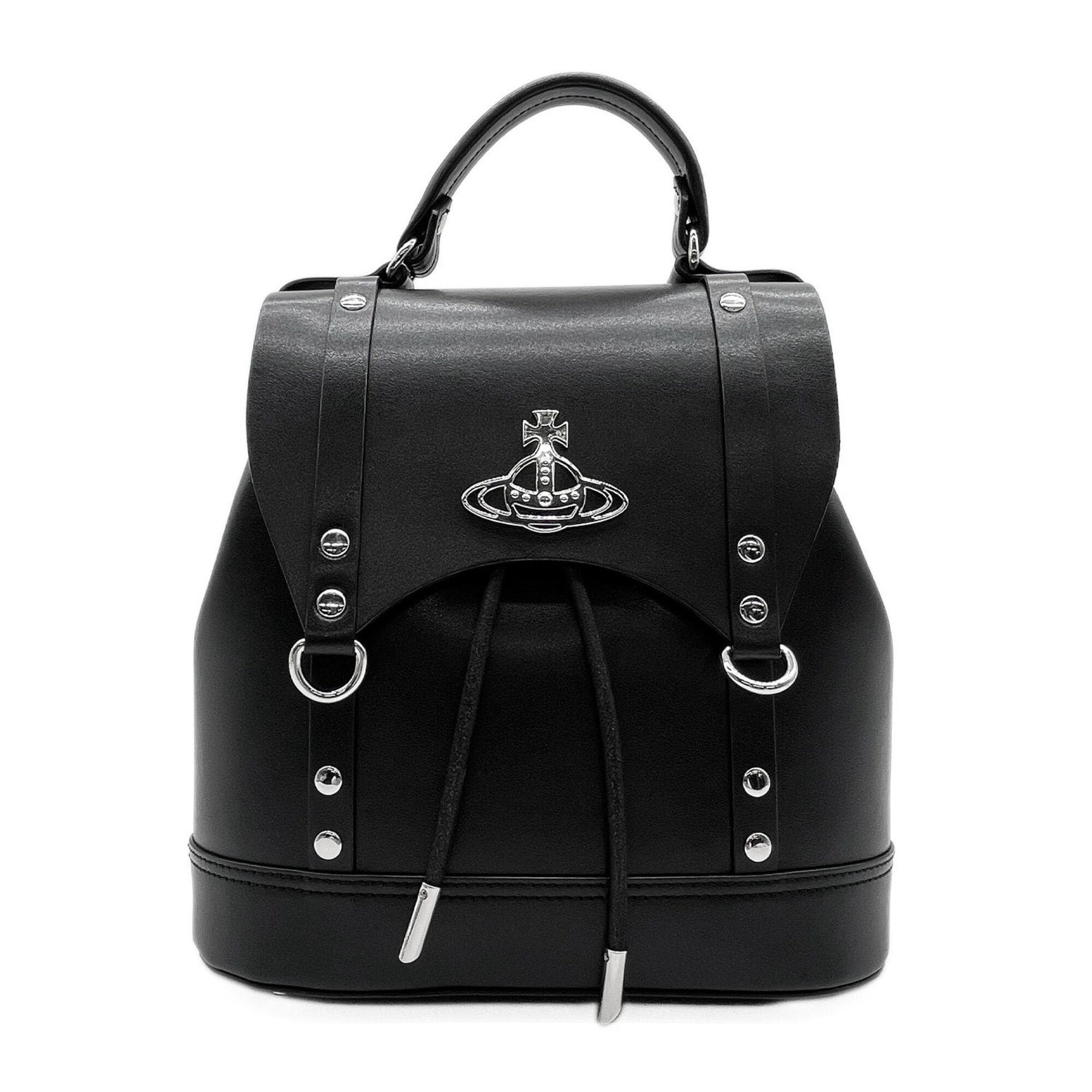 Vivienne Westwood Black Leather Backpack (Pre-Owned)