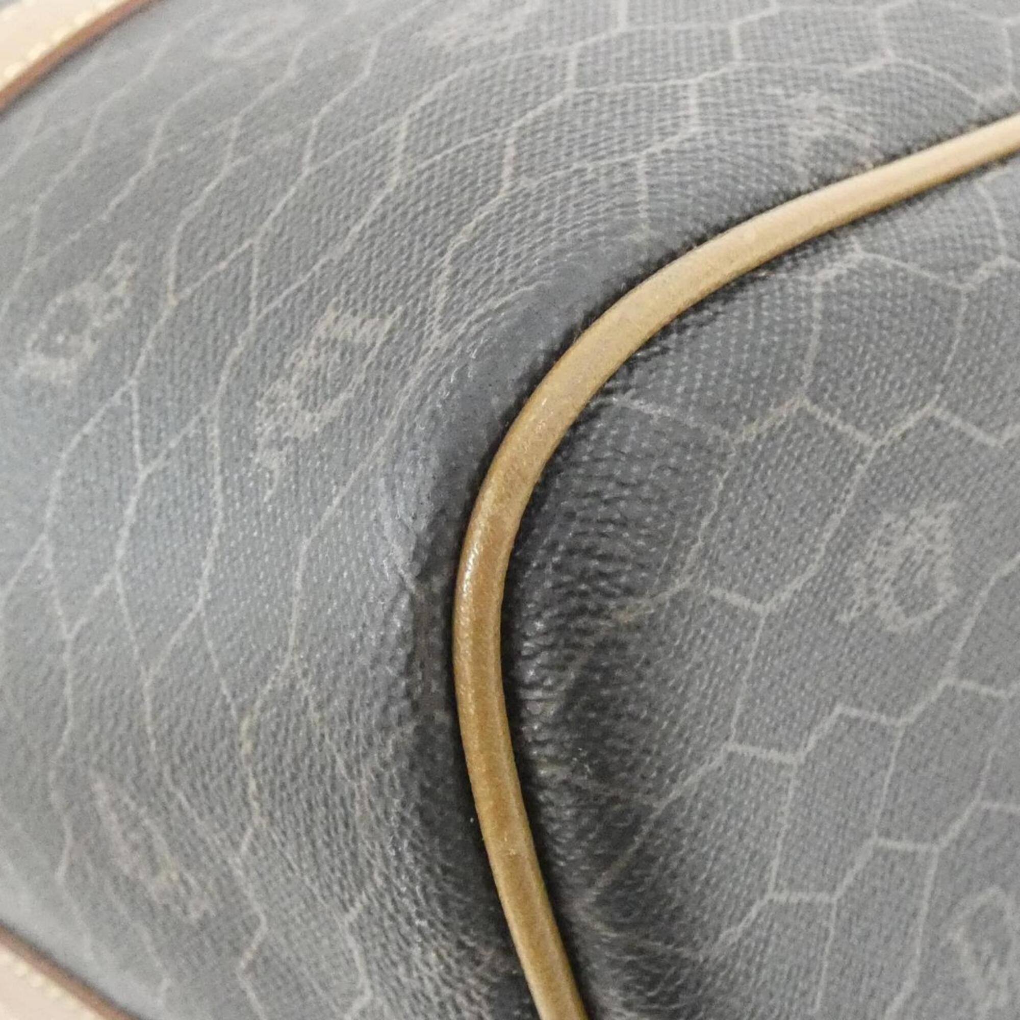 Christian Dior Brown Coated Canvas Boston Bag (Pre-Owned)