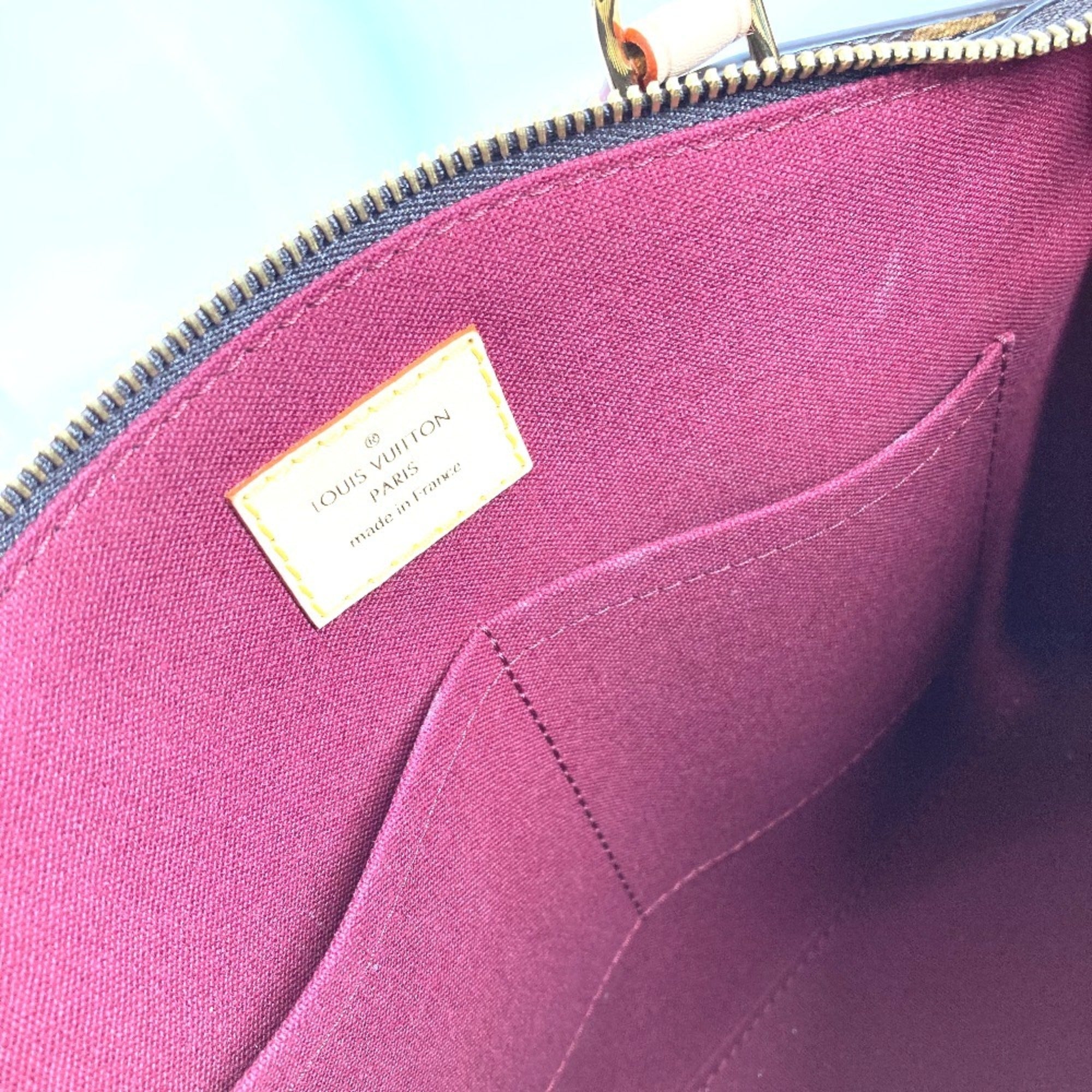 Louis Vuitton Brown Monogram Canvas Handbag Shoulder Bag Tote Bag (Pre-Owned)