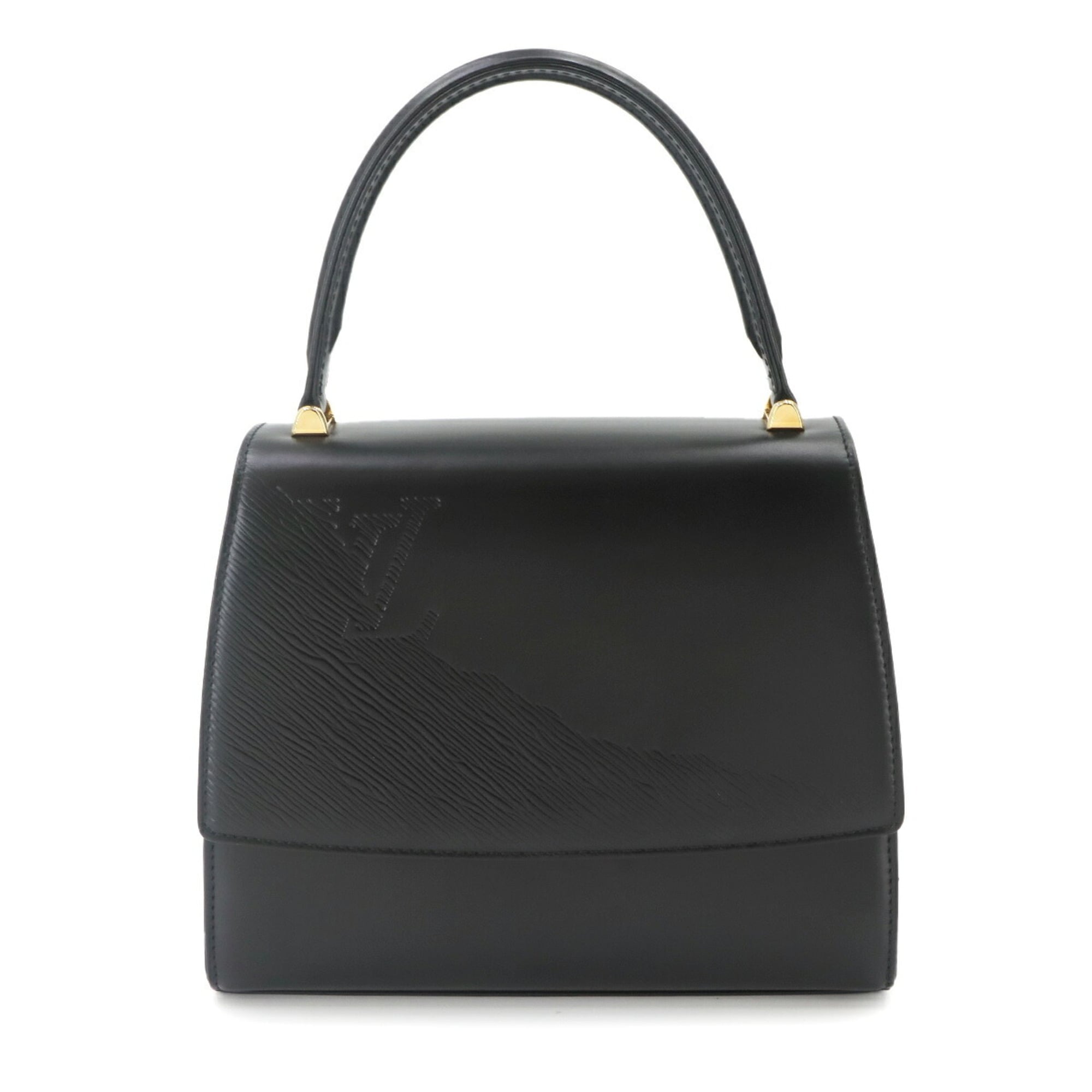 Louis Vuitton Black Noir Leather Handbag (Pre-Owned)