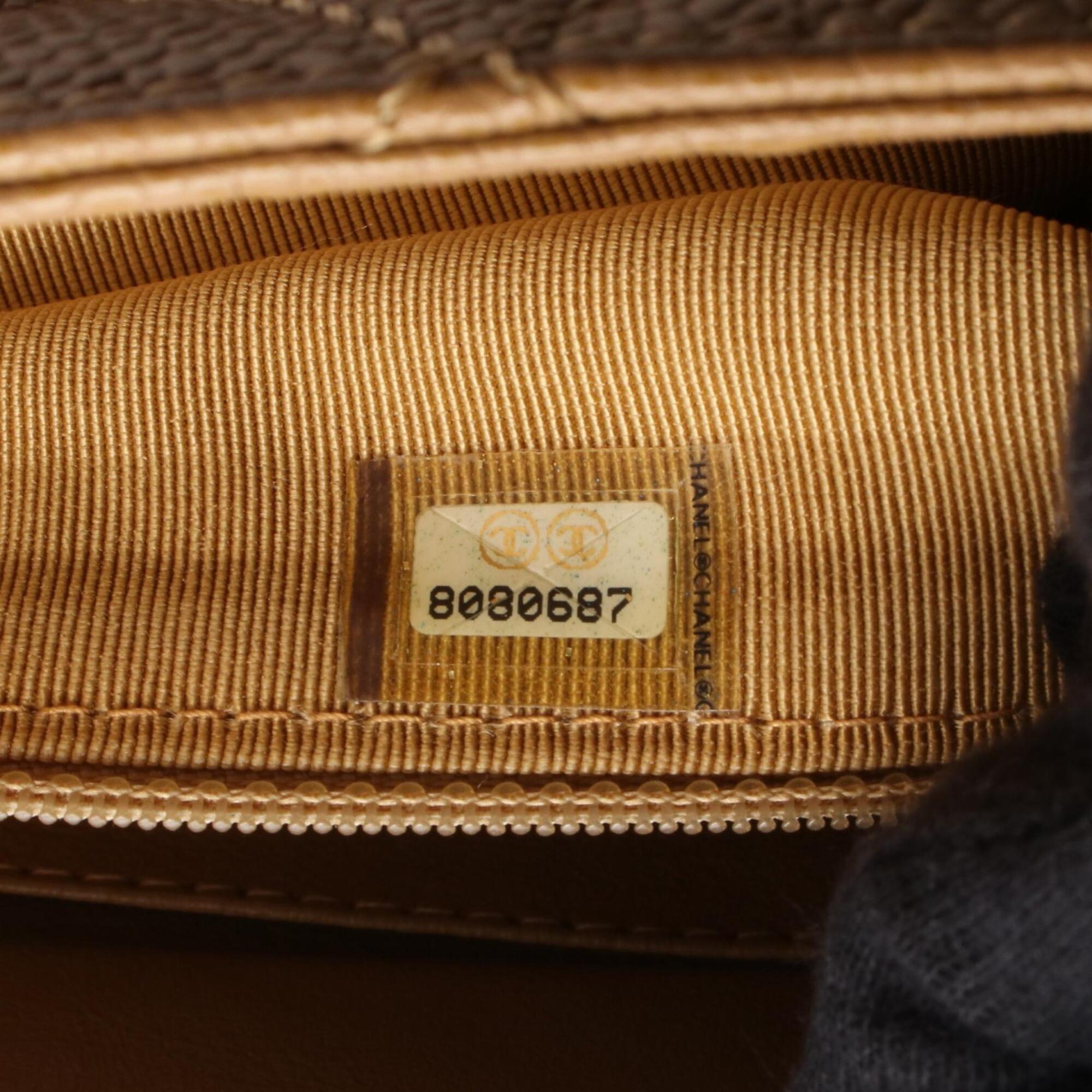 Chanel Beige Leather Handbag (Pre-Owned)