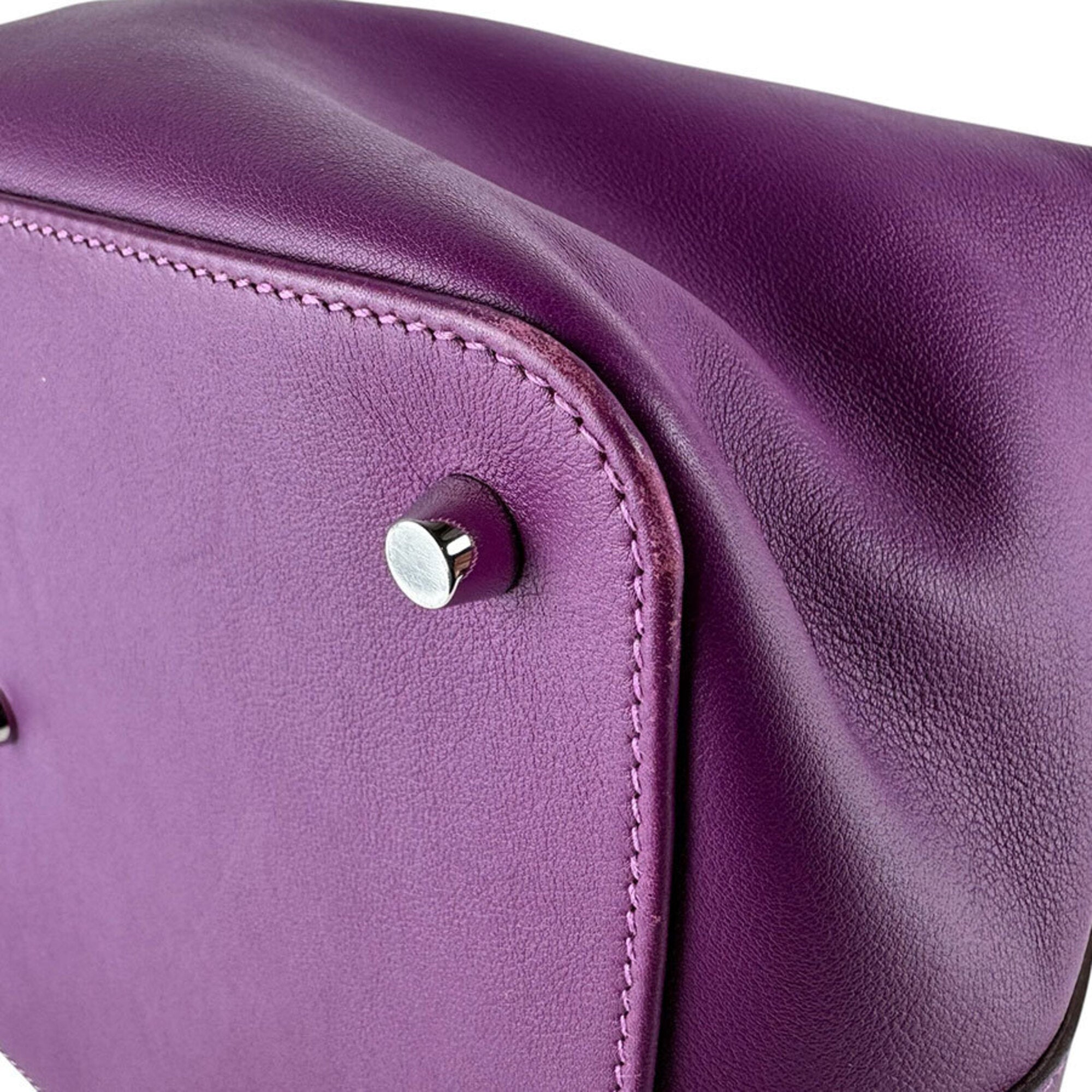 Hermes Anemone Swift Leather Handbag Shoulder Bag (Pre-Owned)