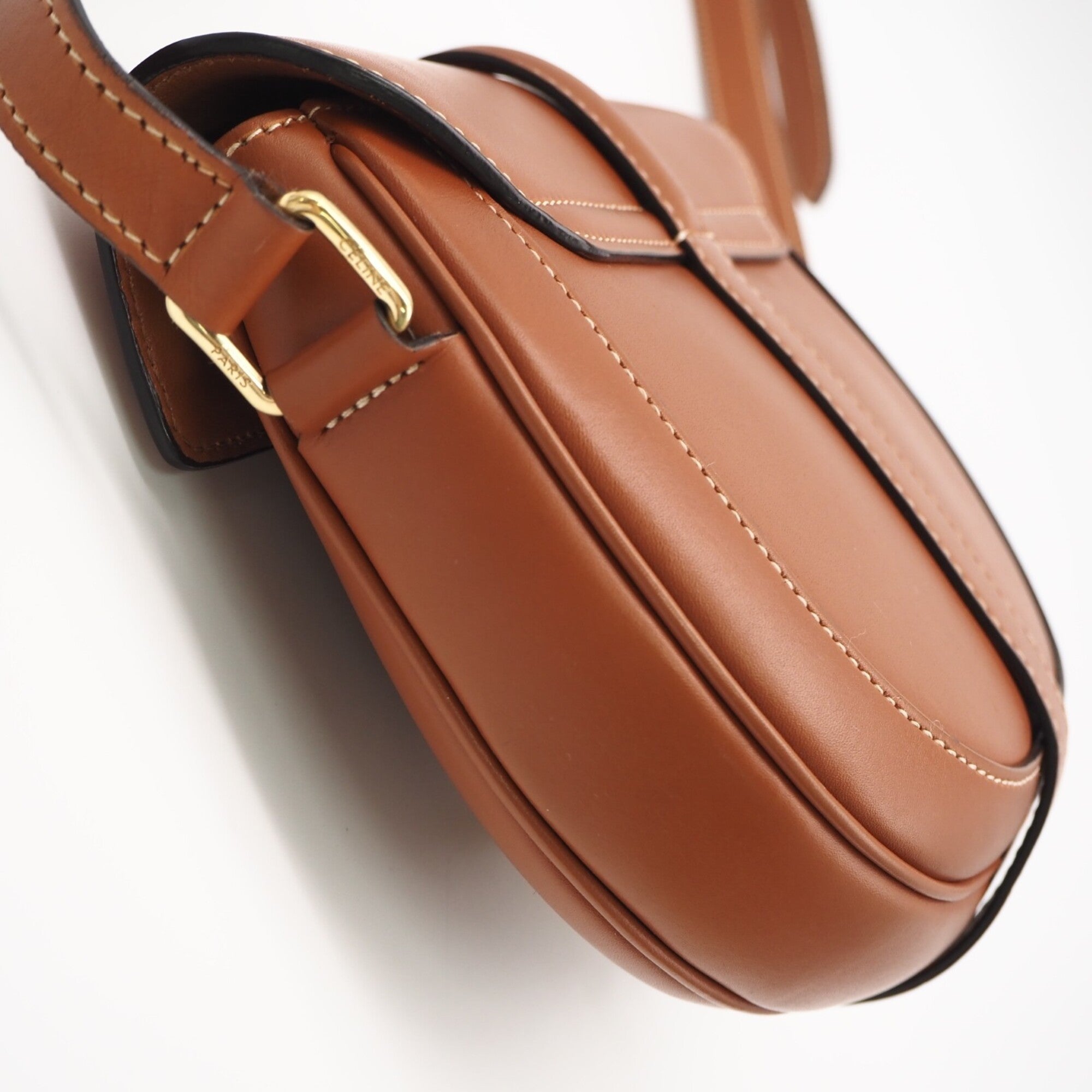 Celine Brown Leather Shoulder Bag (Pre-Owned)