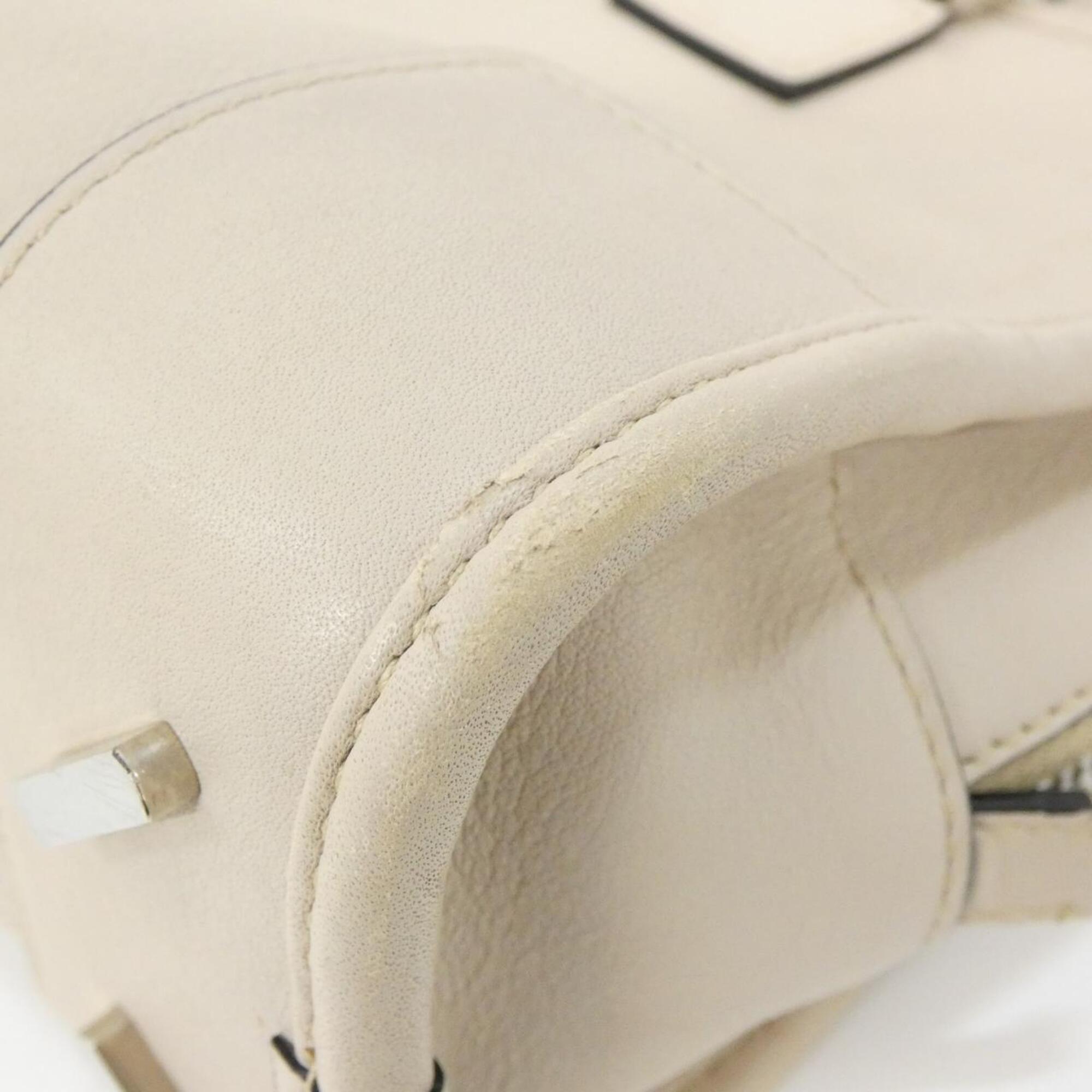 Loewe Amazona Light Beige Leather Handbag (Pre-Owned)