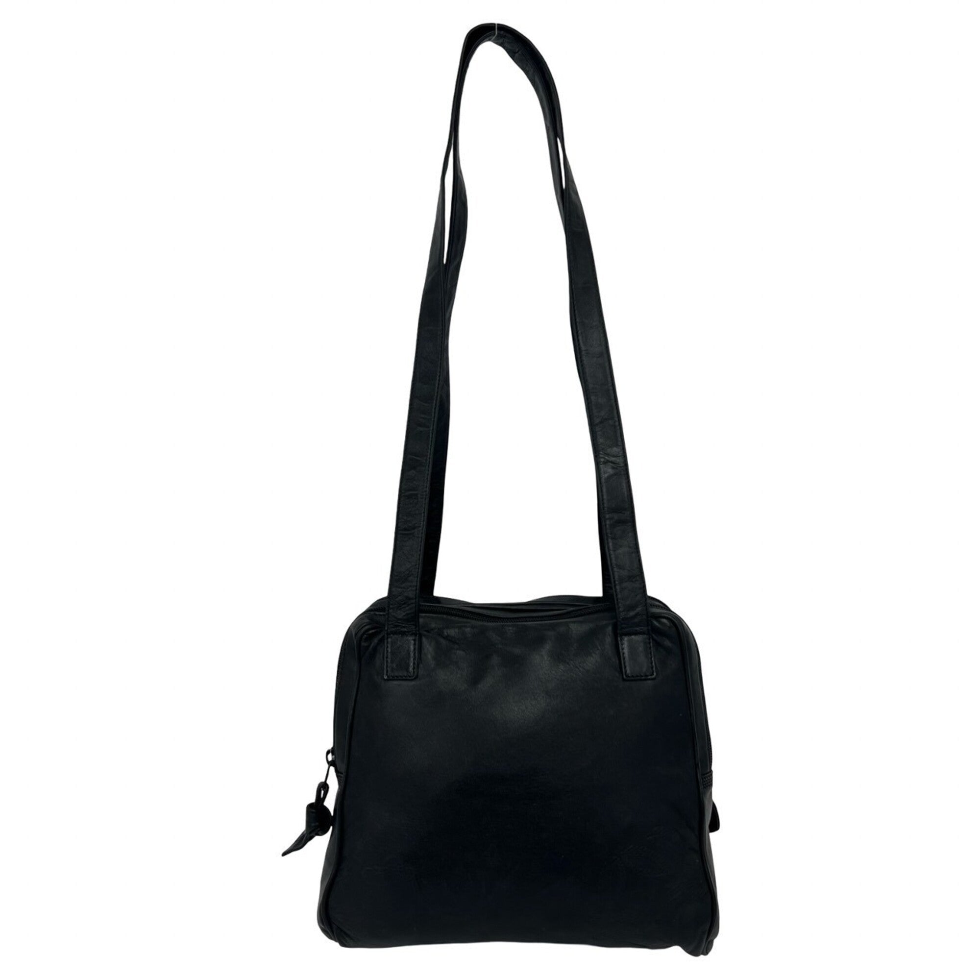 Loewe Black Leather Shoulder Bag Tote Bag (Pre-Owned)
