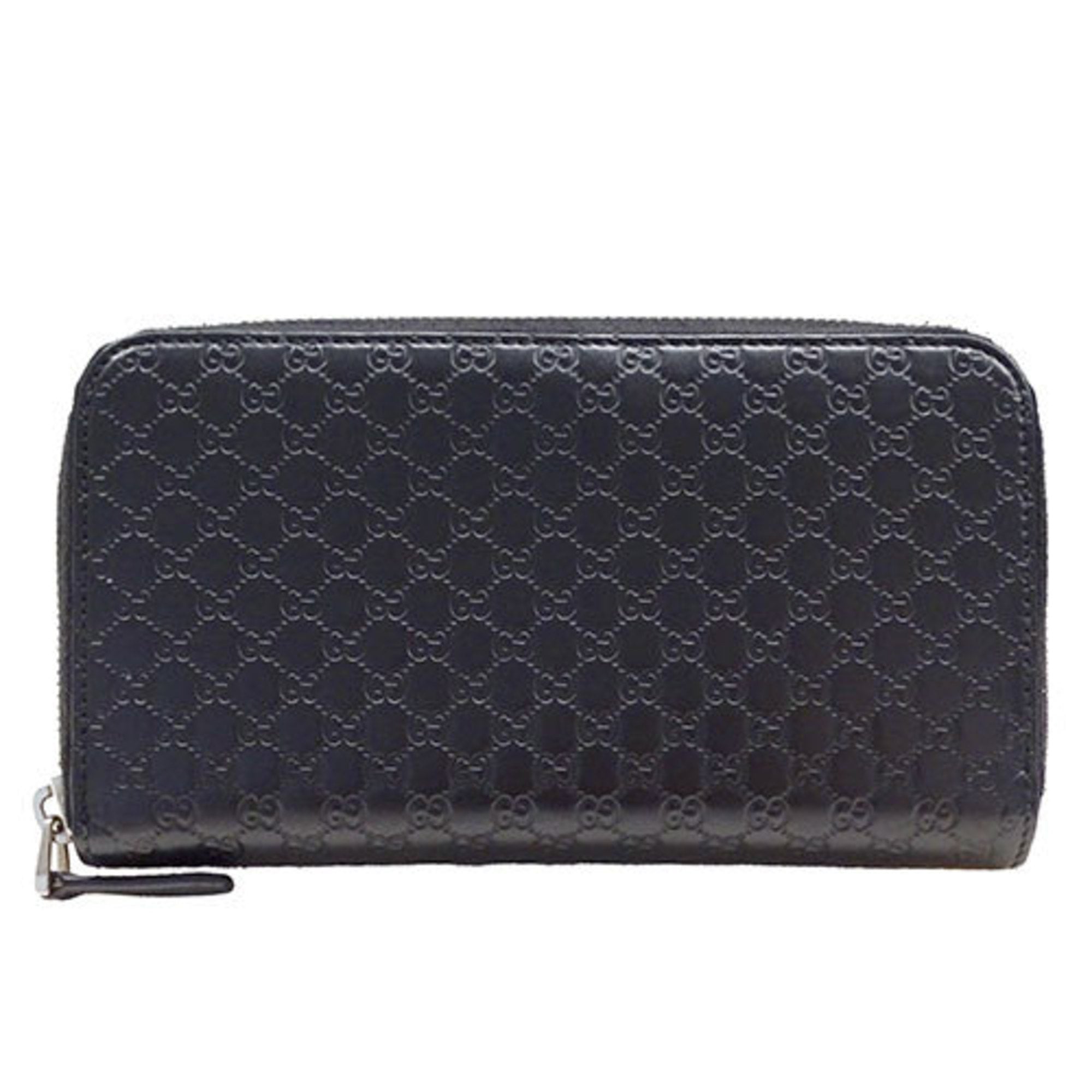 Gucci Black Leather Long Wallet (Bi-Fold) (Pre-Owned)