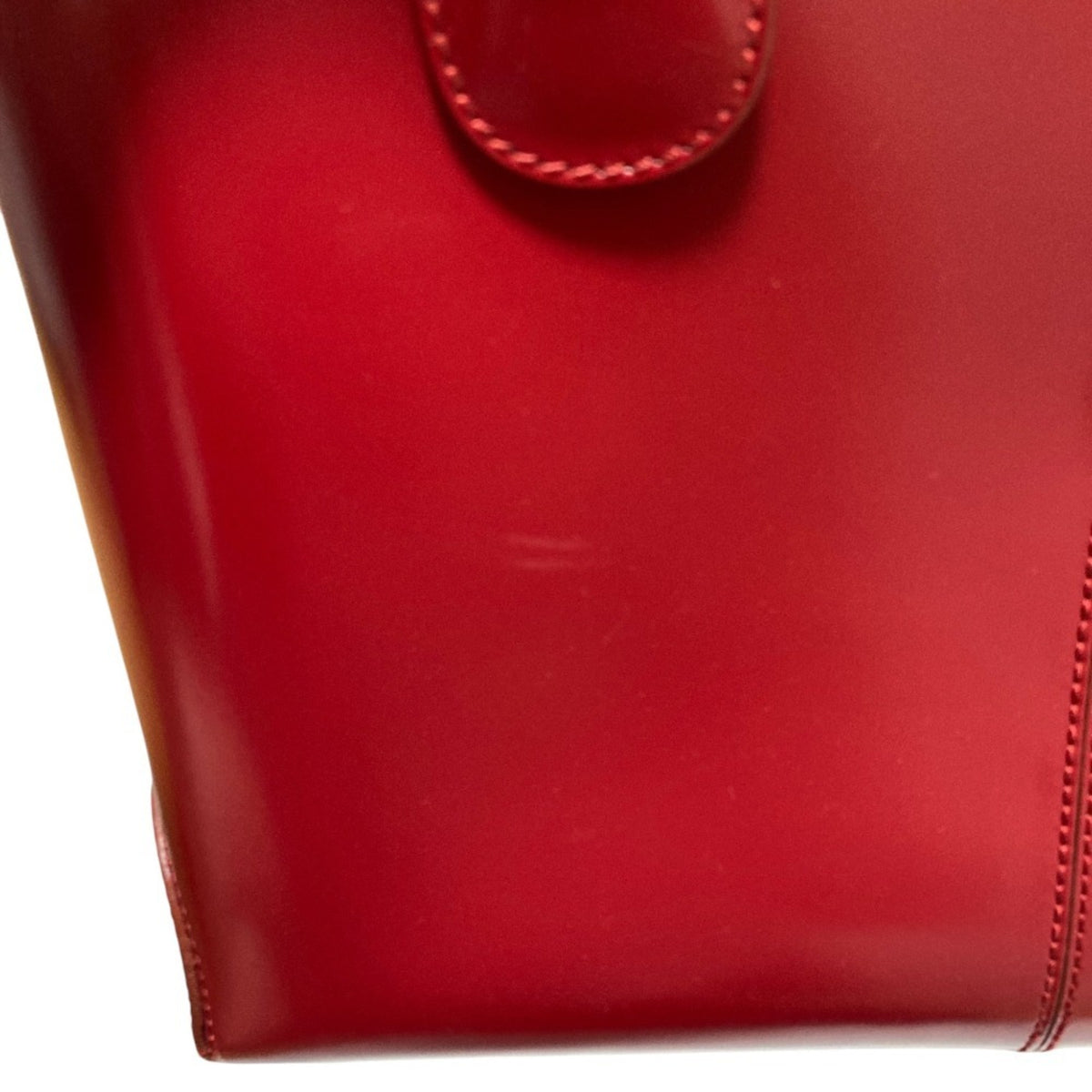 Tod's Red Color Leather Handbag Shoulder Bag (Pre-Owned)