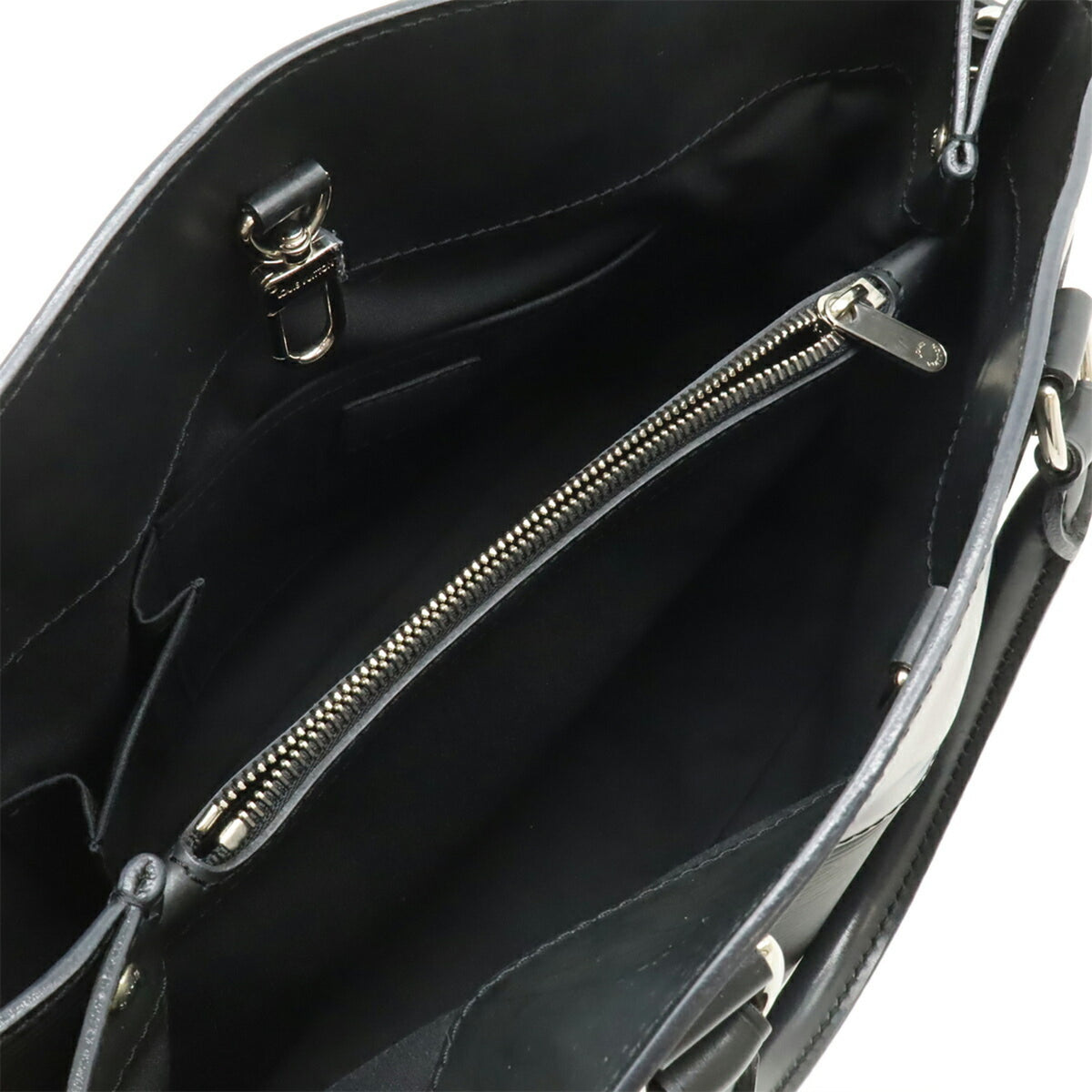 Louis Vuitton Noir Epi Leather Handbag Shoulder Bag Tote Bag (Pre-Owned)