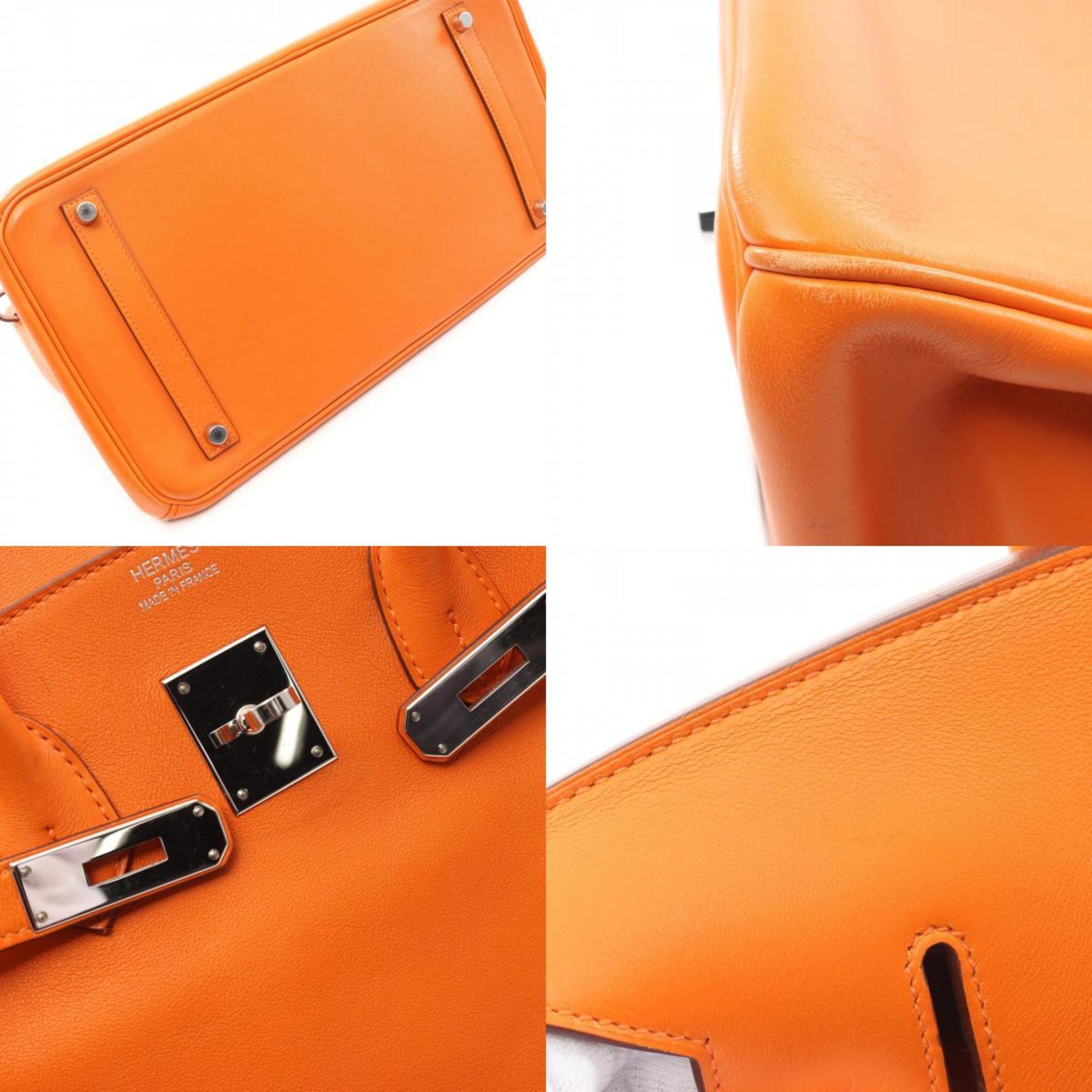 Hermes Birkin Orange Swift Leather Handbag (Pre-Owned)