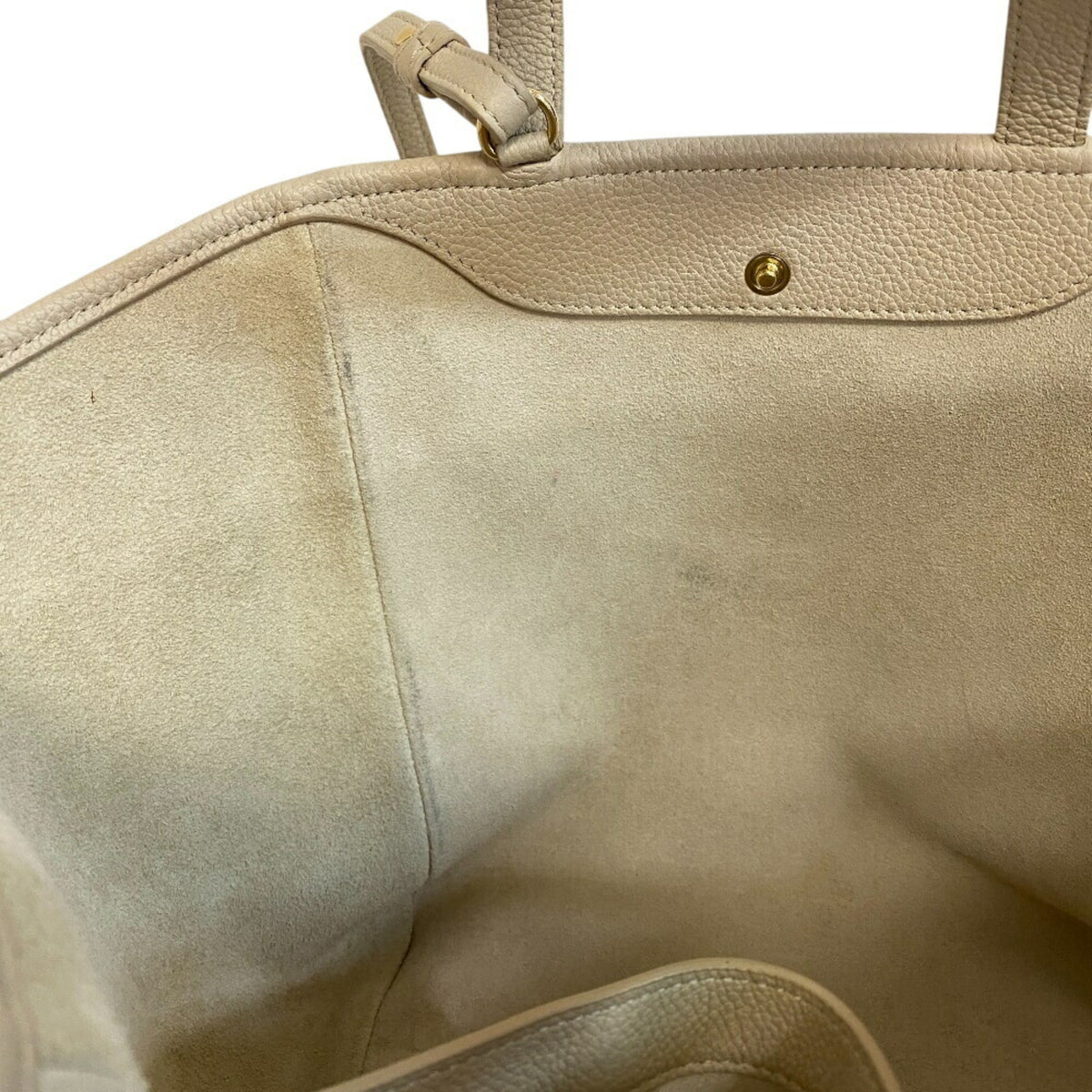 Celine Beige Off-White Leather Shoulder Bag (Pre-Owned)