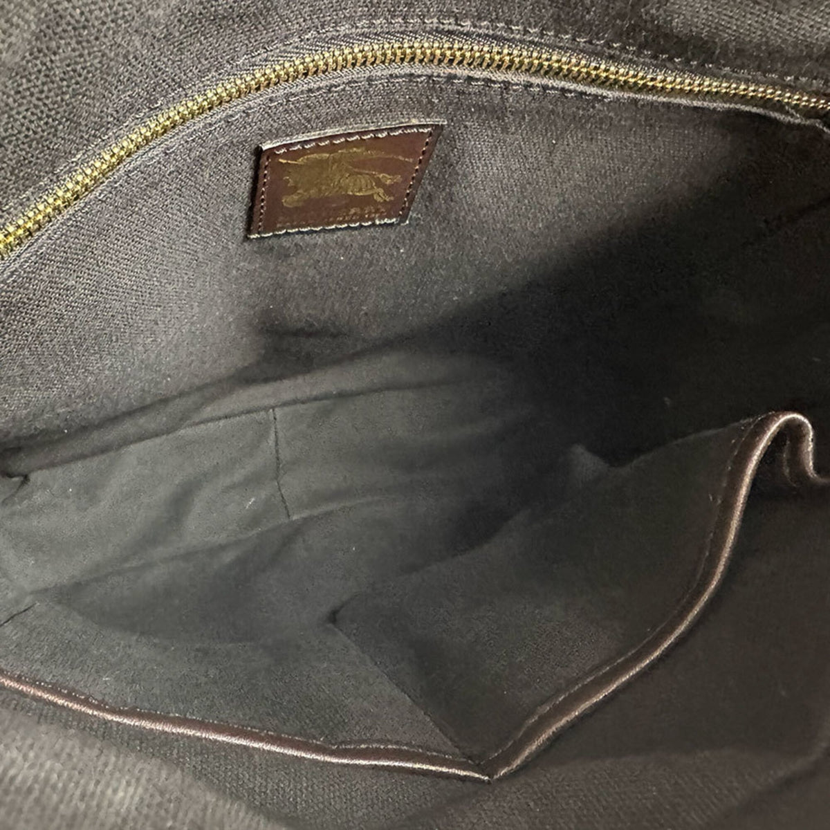 Burberry Beige Brown Pvc Leather Shoulder Bag (Pre-Owned)