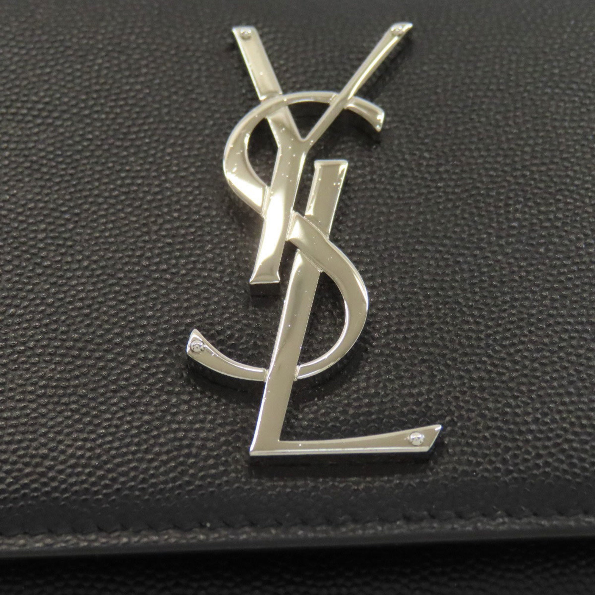 Saint Laurent Black Leather Shoulder Bag (Pre-Owned)