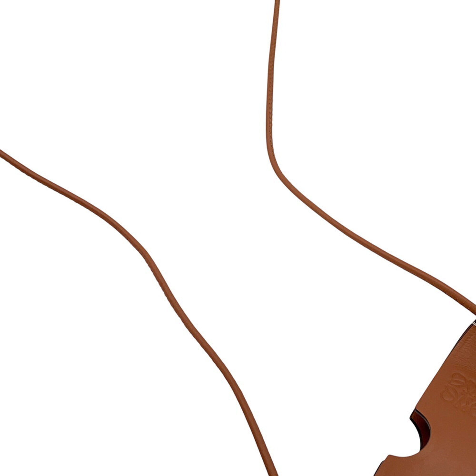 Loewe Brown Leather Handbag Shoulder Bag (Pre-Owned)