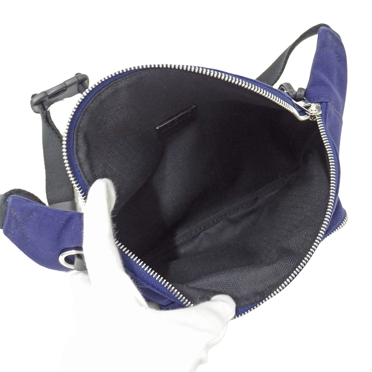 Loewe Navy Canvas Sling Bag (Pre-Owned)