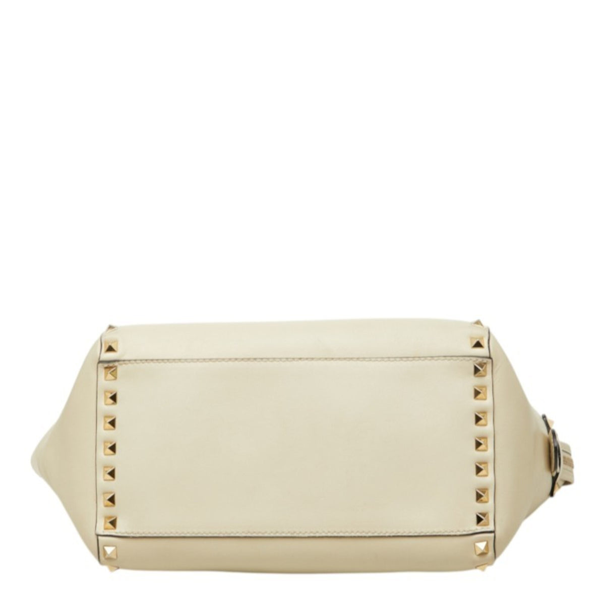 Valentino Off-White Leather Handbag Shoulder Bag (Pre-Owned)
