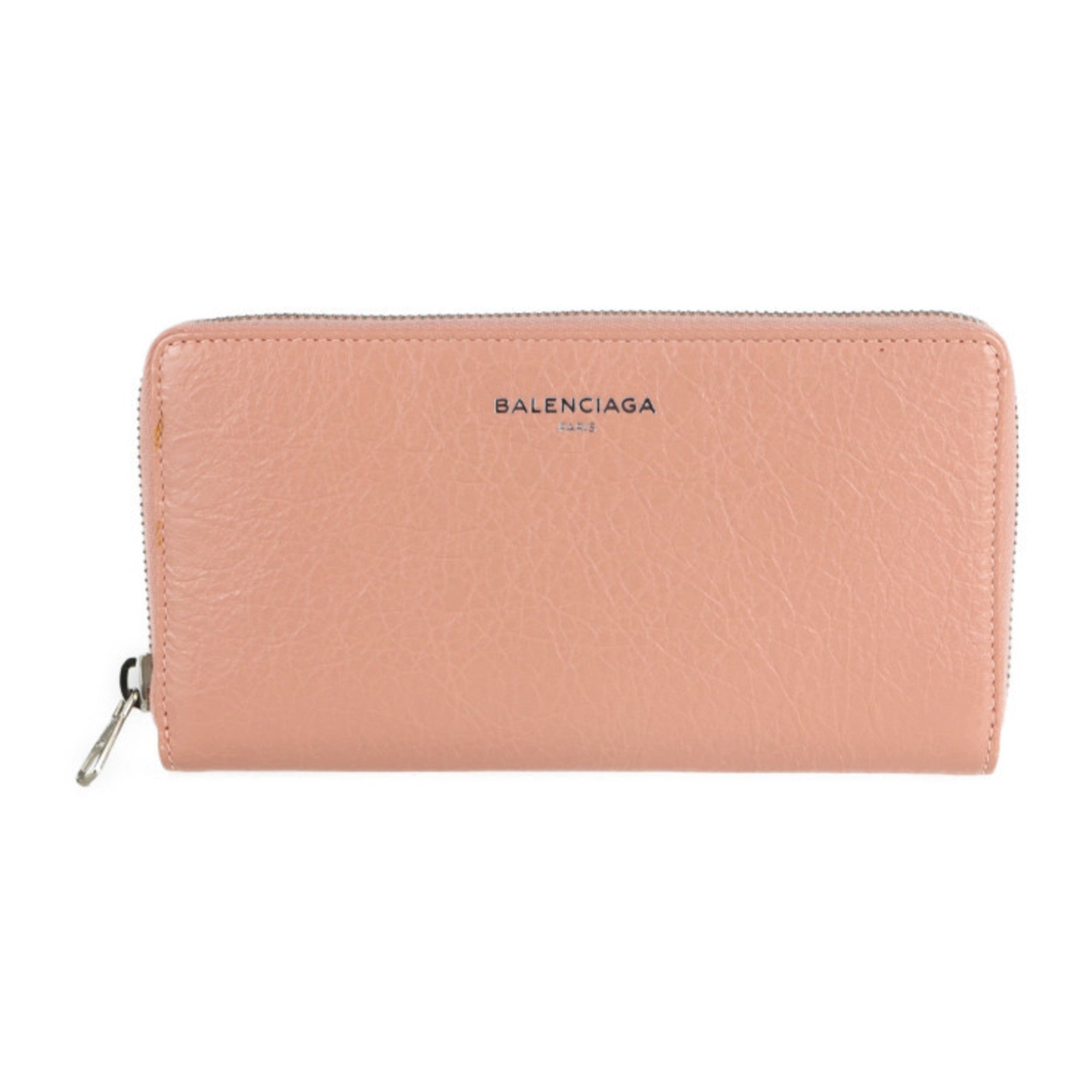 Balenciaga Pink Beige Leather Coin Purse/Coin Case (Pre-Owned)