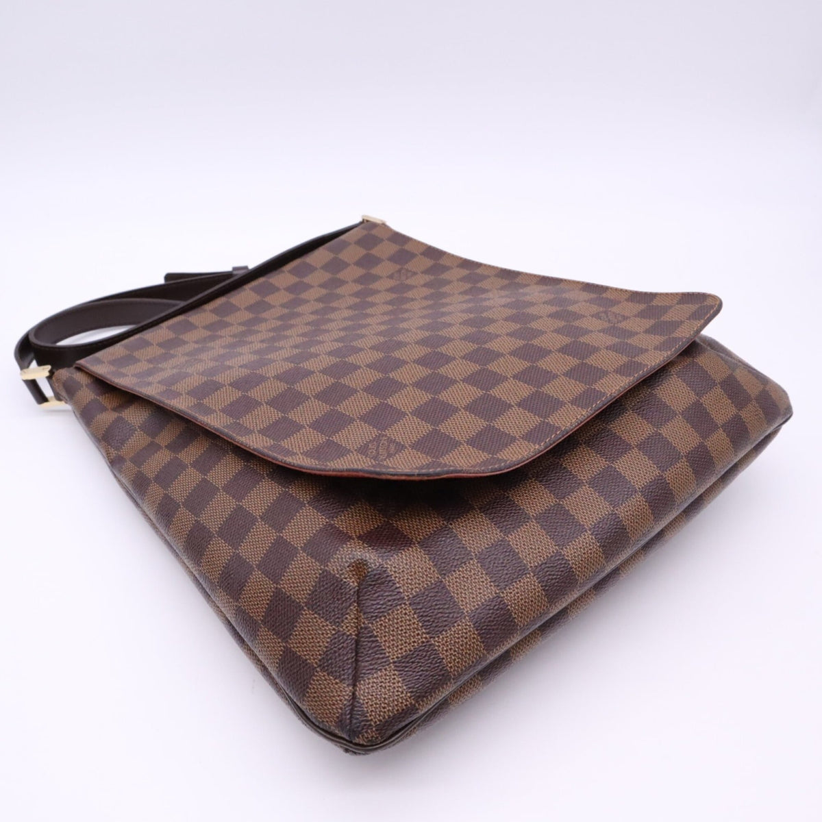 Louis Vuitton Damier Beige Brown Coated Canvas Leather Handbag (Pre-Owned)