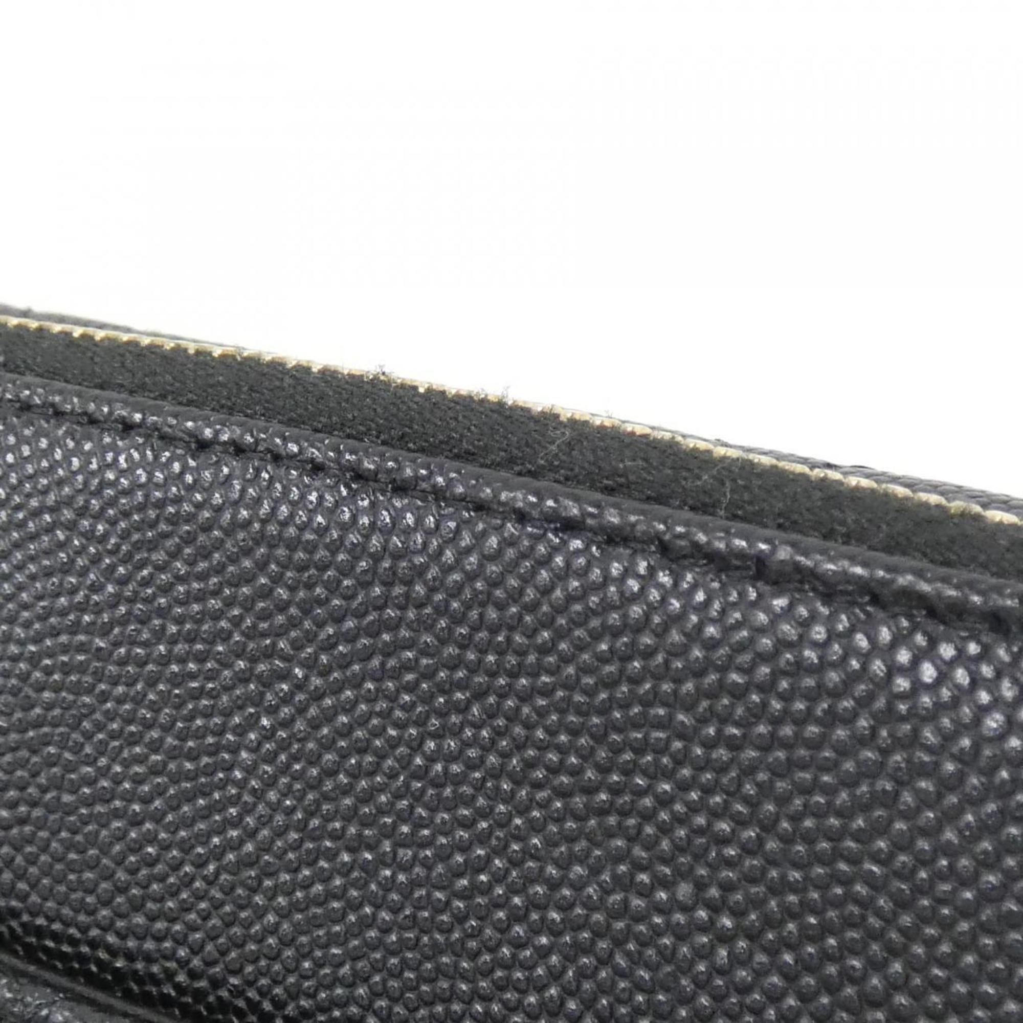 Chanel Black Caviar Leather Shoulder Bag (Pre-Owned)