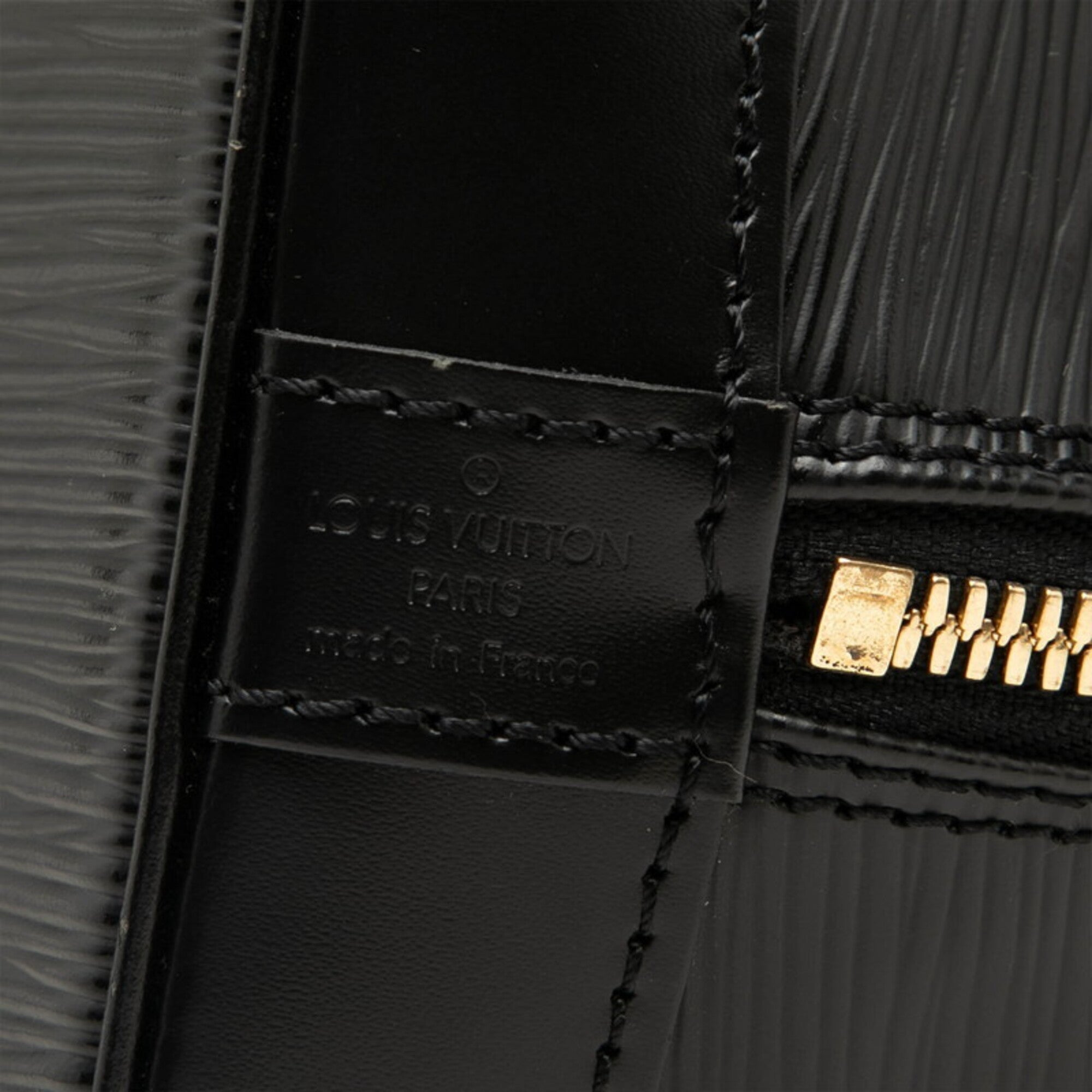 Louis Vuitton Black Noir Leather Handbag (Pre-Owned)