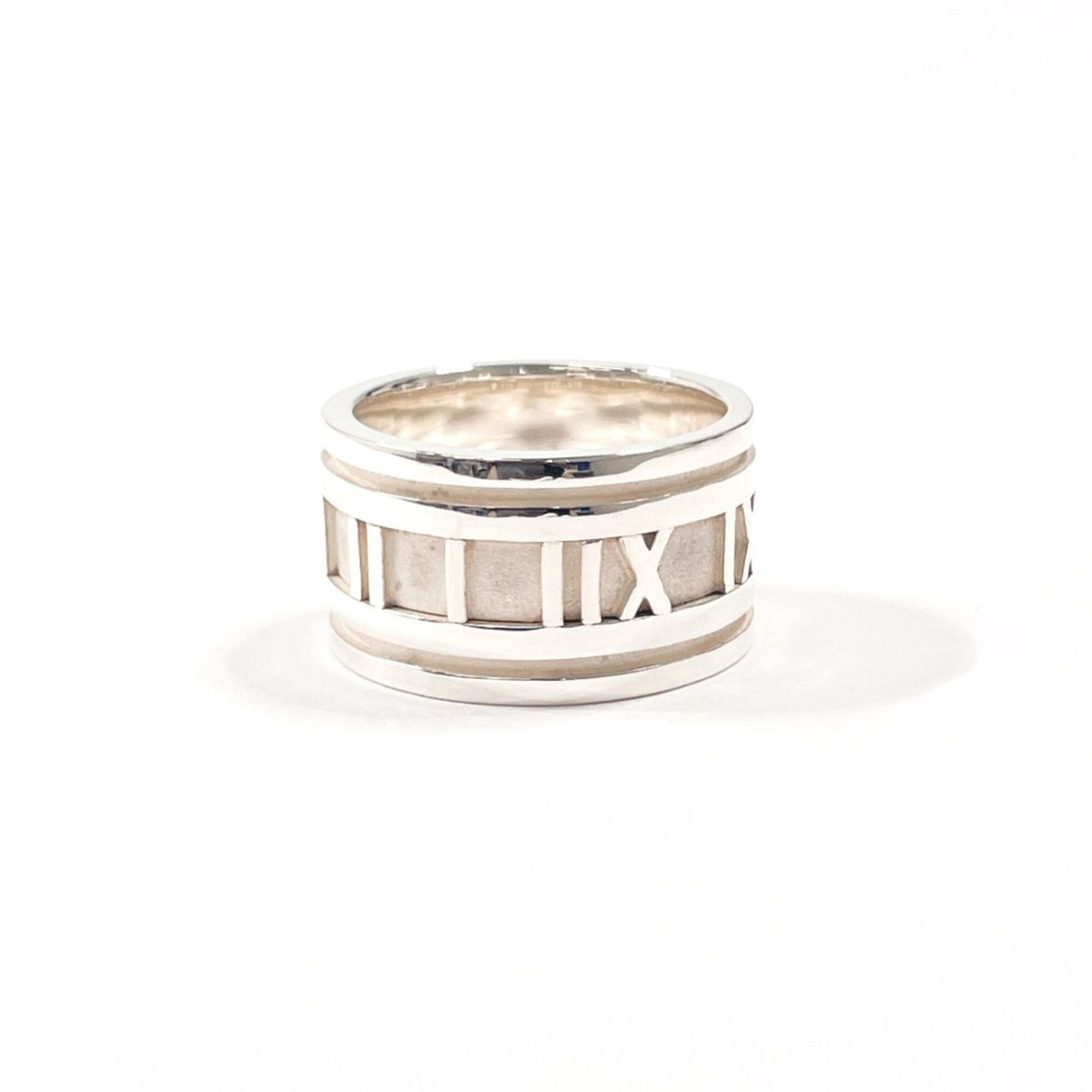 Tiffany Atlas Silver Silver 925 Band Ring (Pre-Owned)