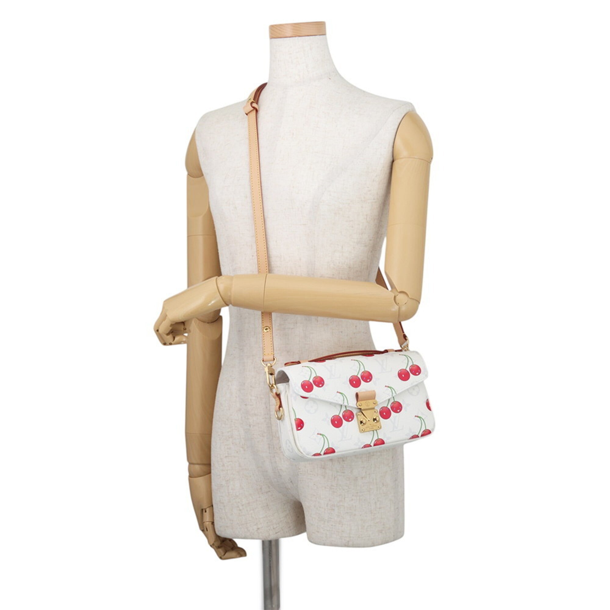 Louis Vuitton Monogram Cherry Monogram Cherry White Handbag Shoulder Bag (Pre-Owned)