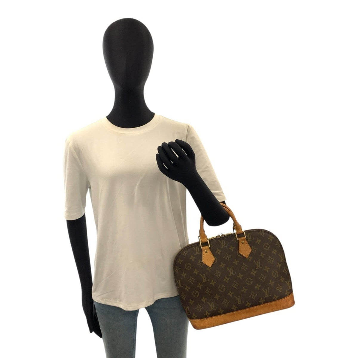Louis Vuitton Monogram Brown Pvc Leather Handbag (Pre-Owned)