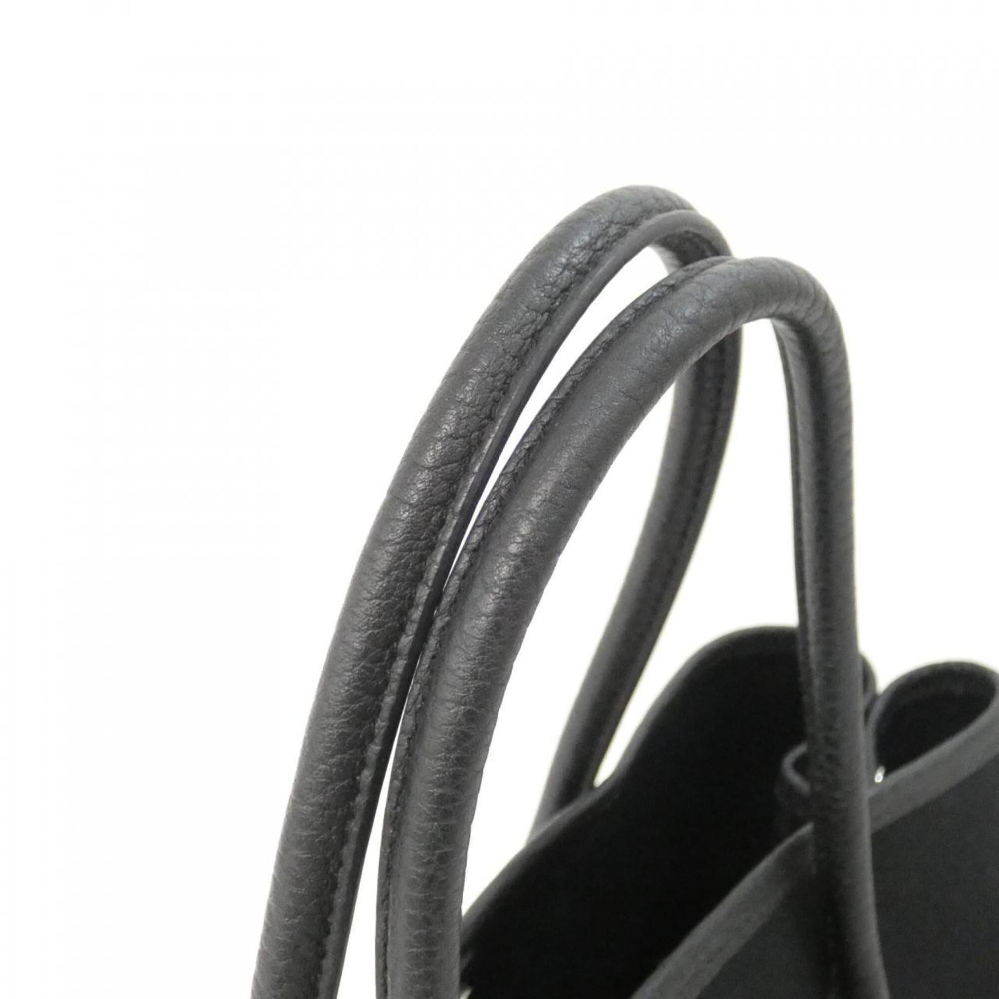 Hermes Black Negonda Leather Handbag (Pre-Owned)
