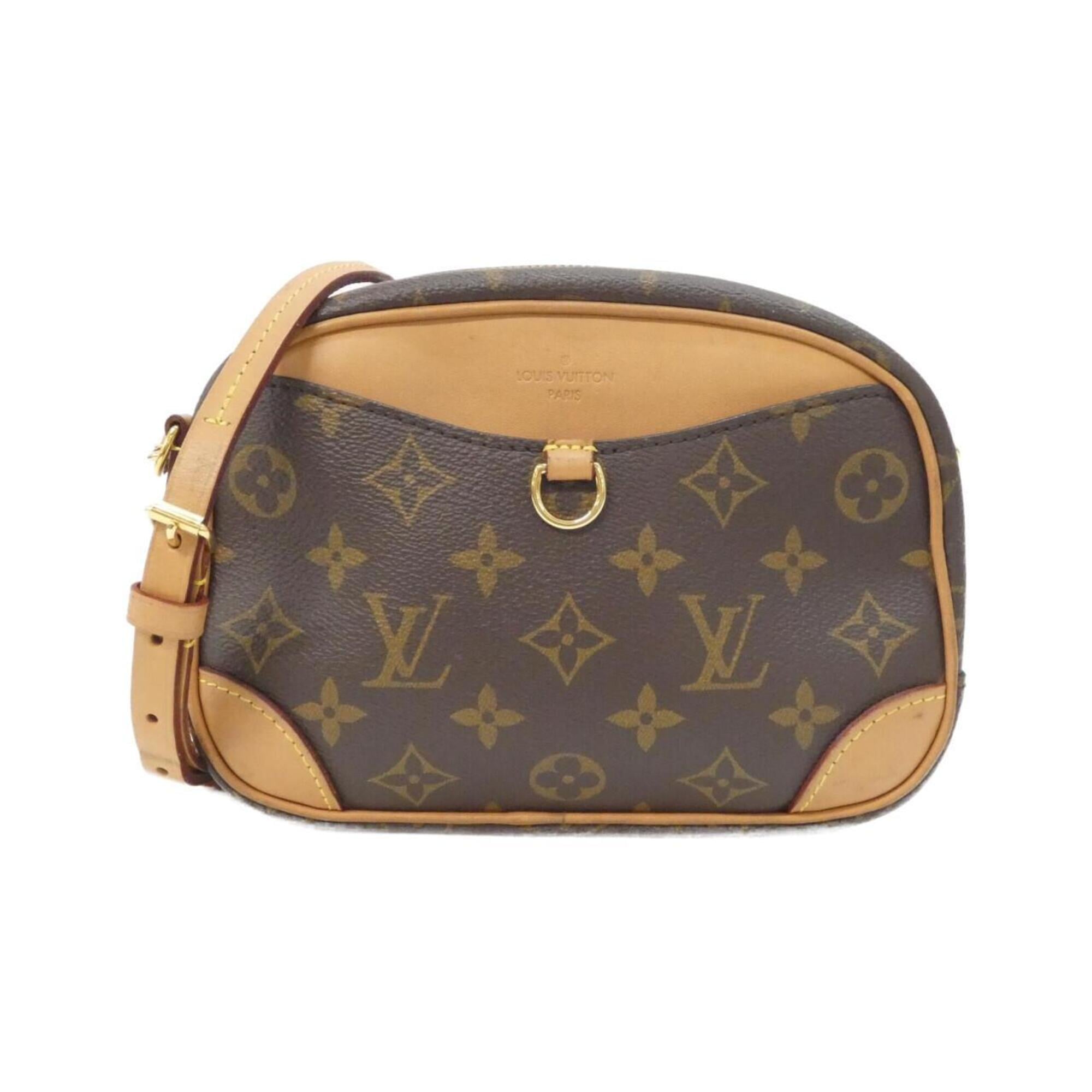 Louis Vuitton Marron Coated Canvas Shoulder Bag (Pre-Owned)