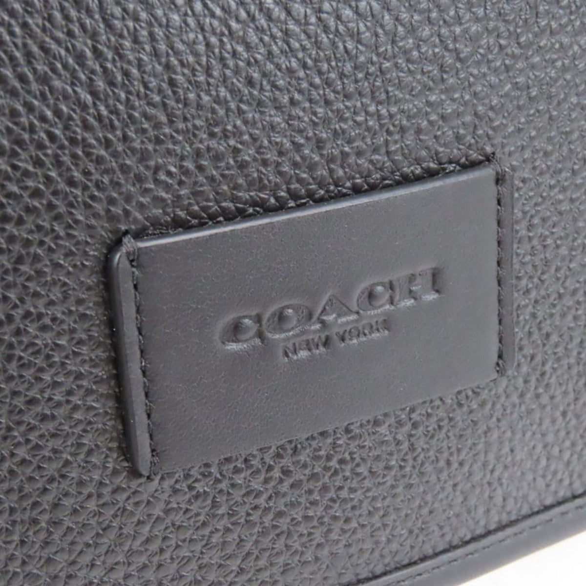 Coach Black White Leather Pvc Shoulder Bag (Pre-Owned)