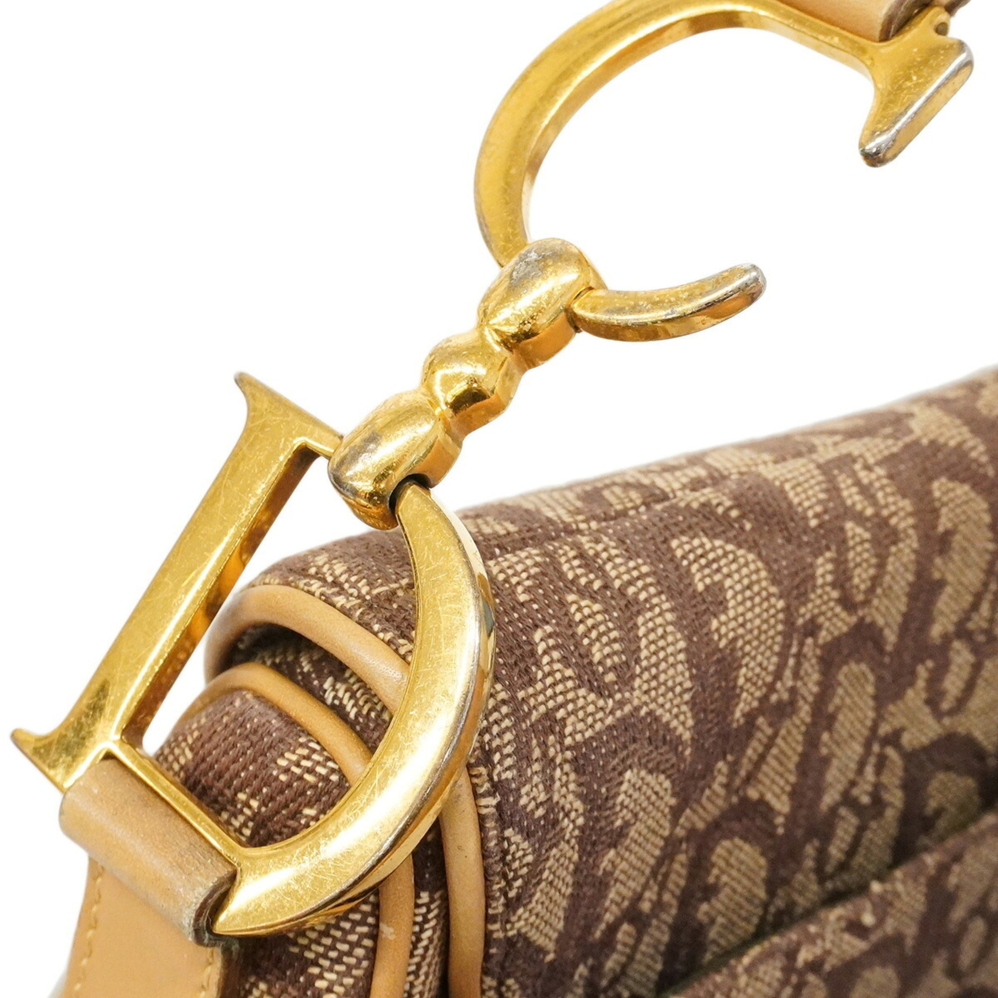 Christian Dior Brown Canvas Handbag (Pre-Owned)