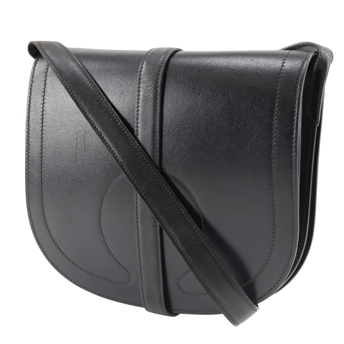 Hermes Box Calf Leather Shoulder Bag (Pre-Owned)