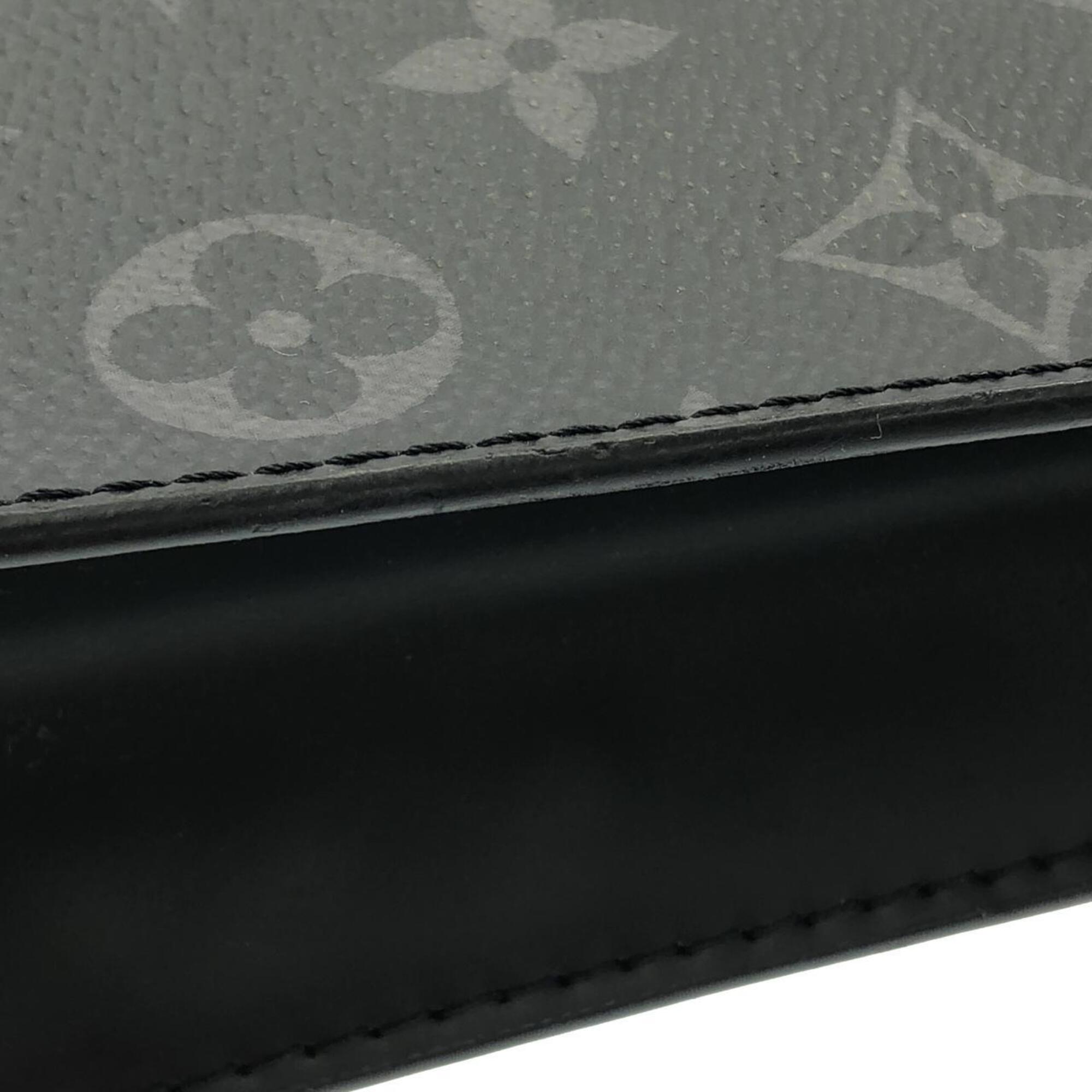 Louis Vuitton Monogram Eclipse Black Coated Canvas Handbag Pochette (Pre-Owned)