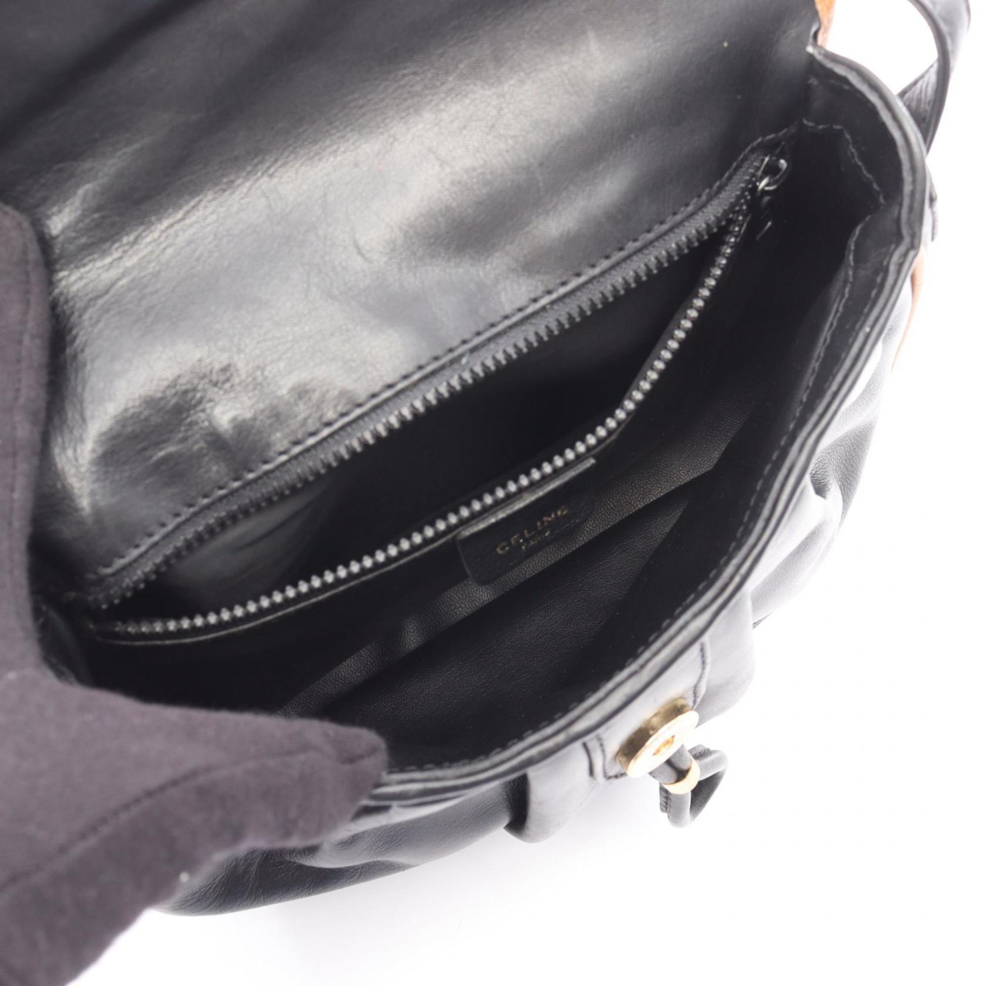 Celine Black Leather Shoulder Bag (Pre-Owned)