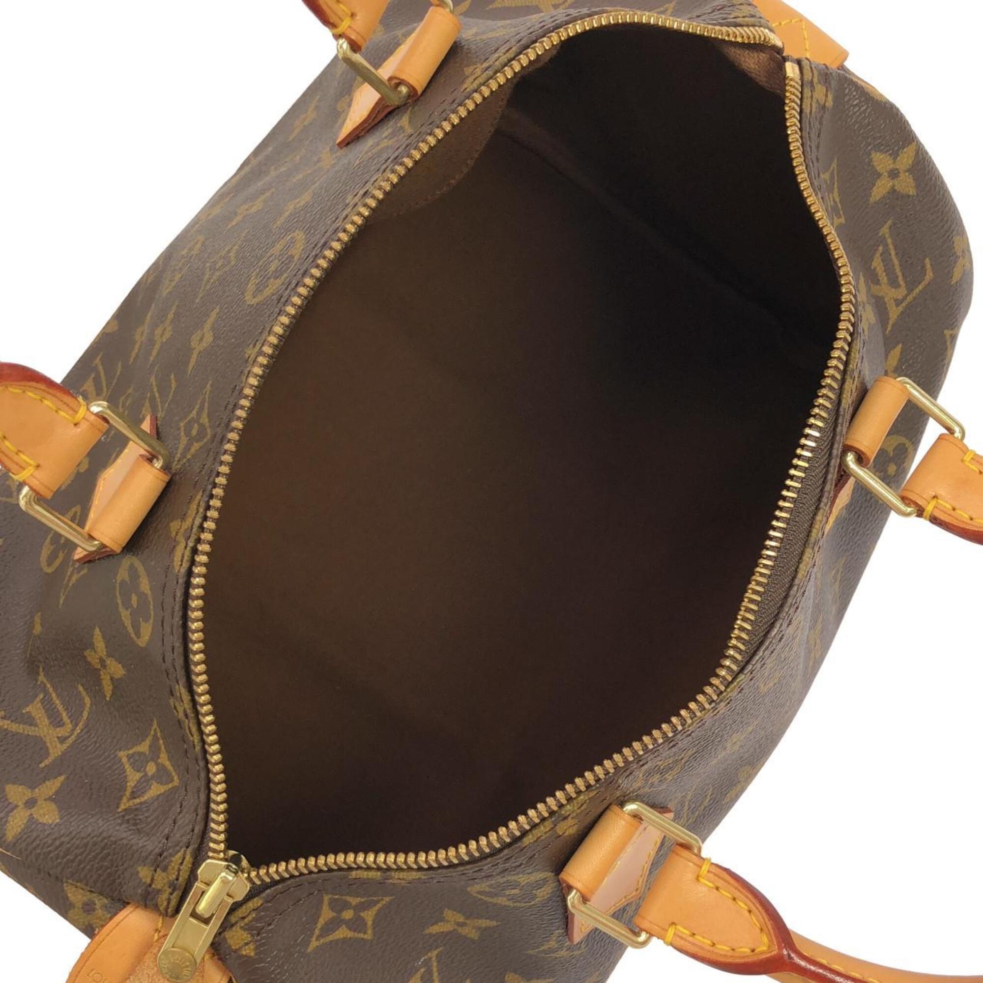Louis Vuitton Marron Coated Canvas Boston Bag (Pre-Owned)